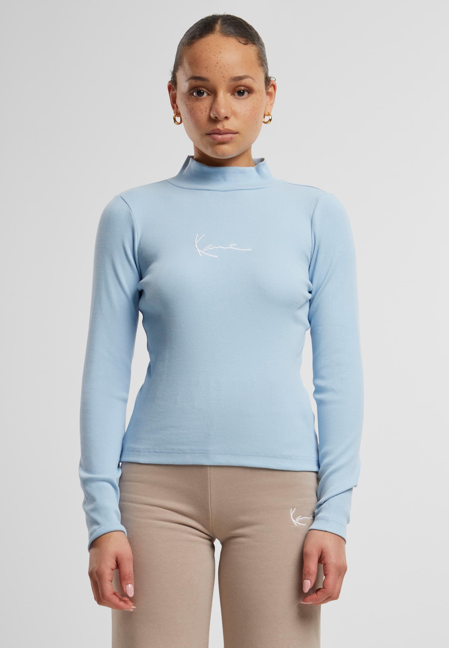 Karl Kani Longsleeve »Karl Kani Damen KW213-063-1 Small Signature Rip Turtle Neck«, (1 tlg.)