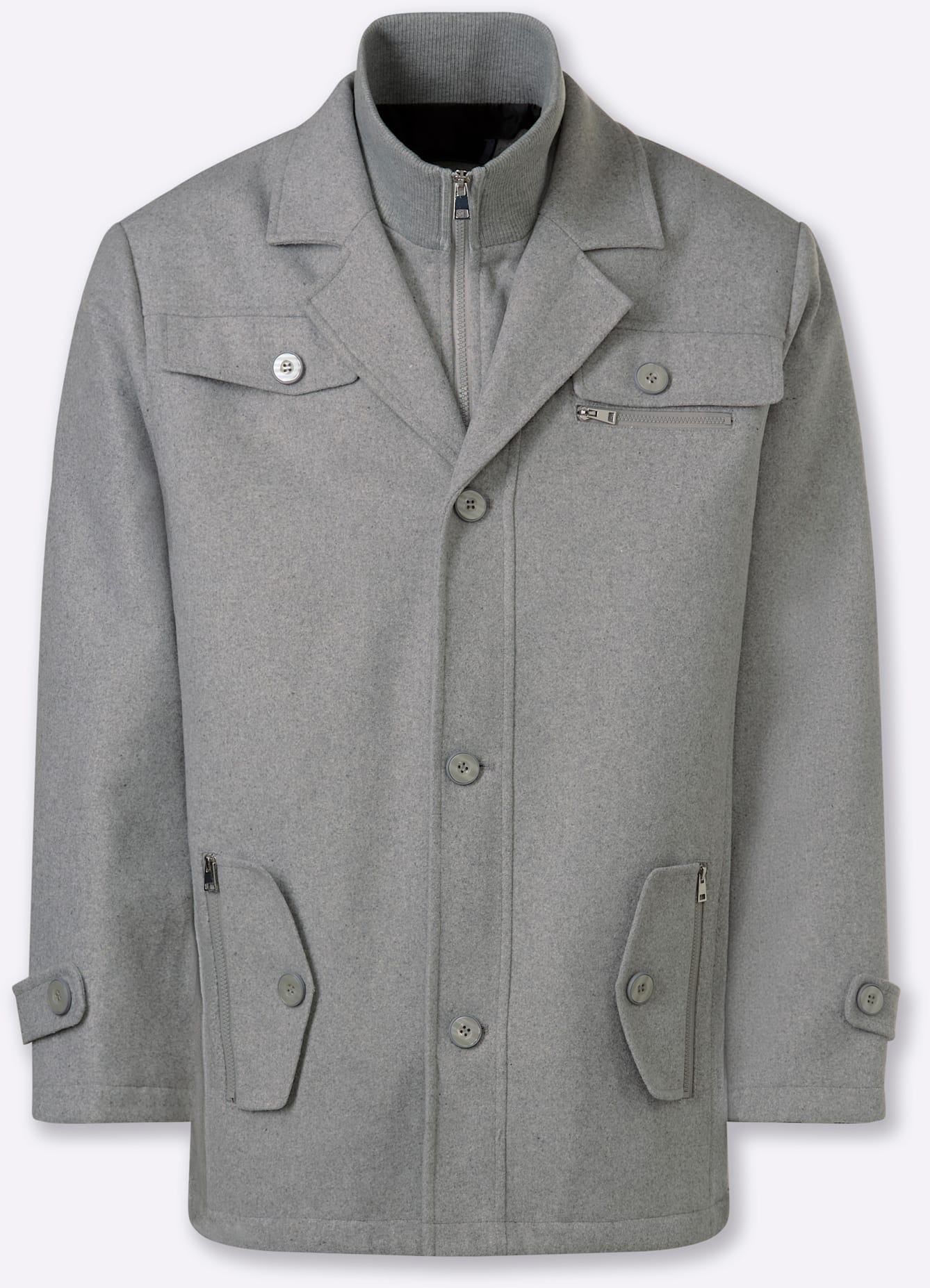 Marco Donati Langjacke ohne Kapuze