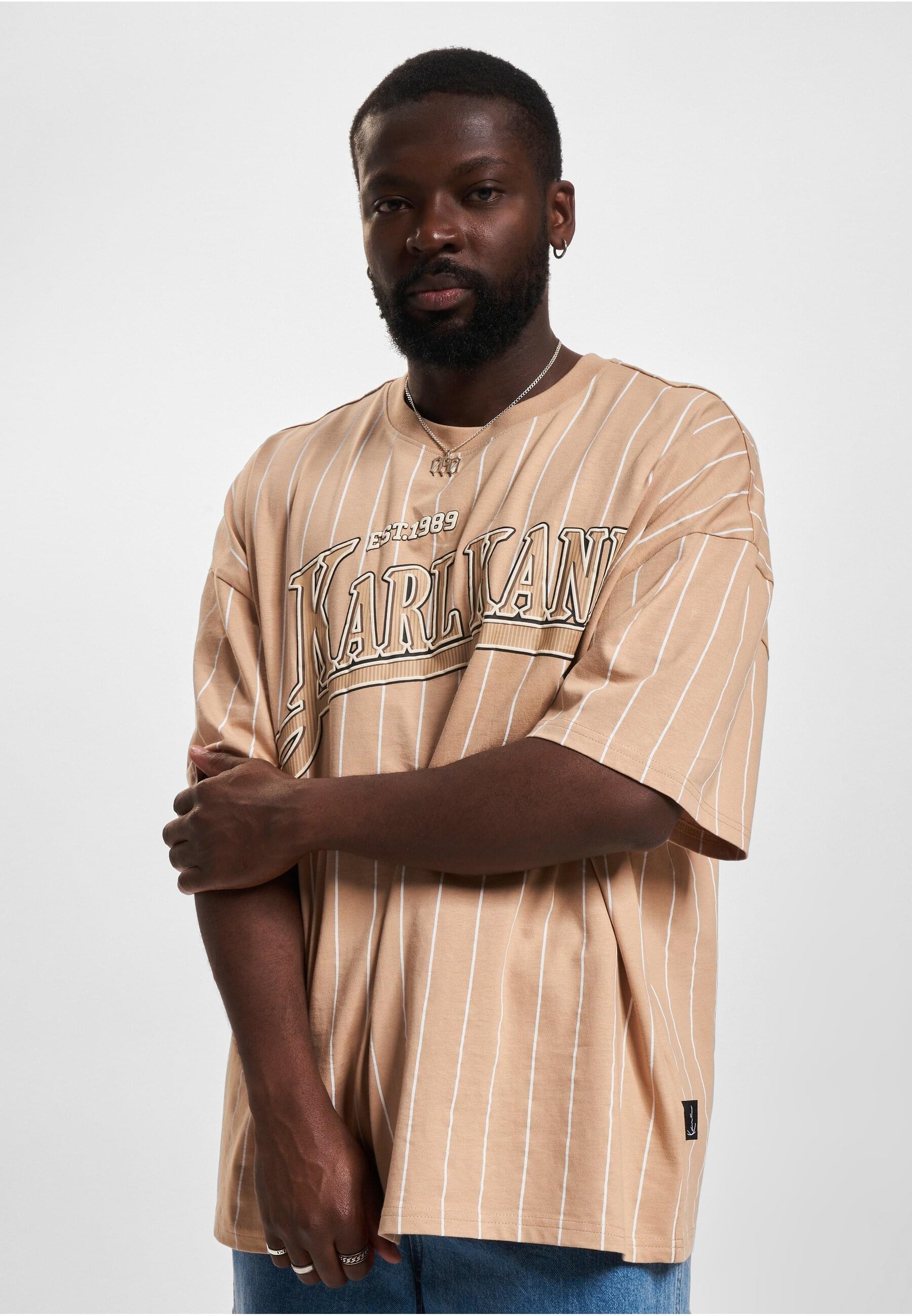 Karl Kani T-Shirt »Karl Kani Herren KM234-001-2 KK Trekking Boxy Pinstripe Tee«, (1 tlg.)