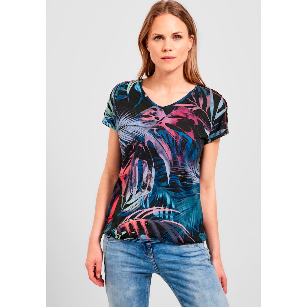 Cecil T-Shirt mit Cut-Outs an den Schultern Cecil T-Shirt mit Cut-Outs an den Schultern