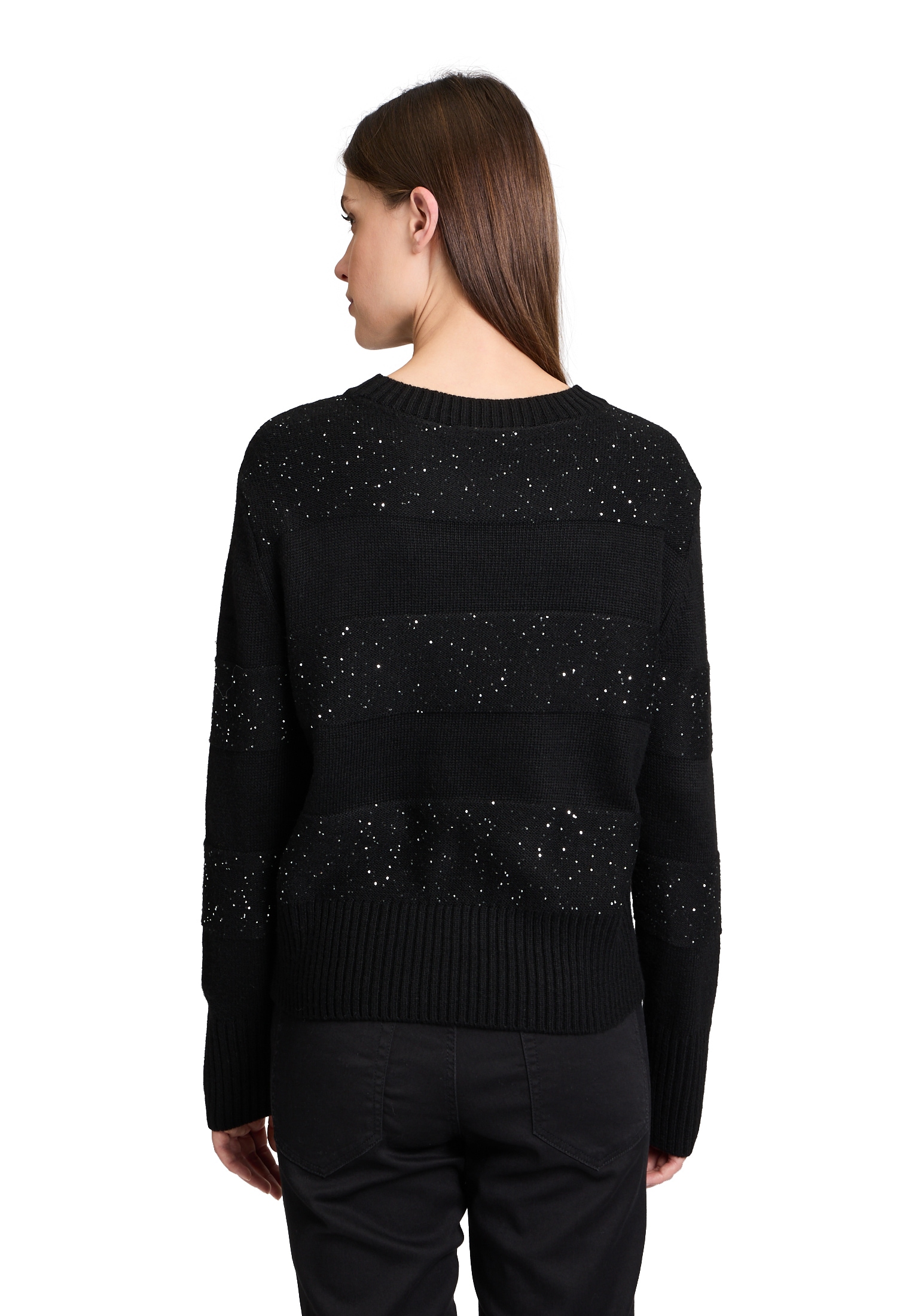 Betty&Co Strickpullover »Betty & Co Strickpullover mit Pailletten«, Glitzer