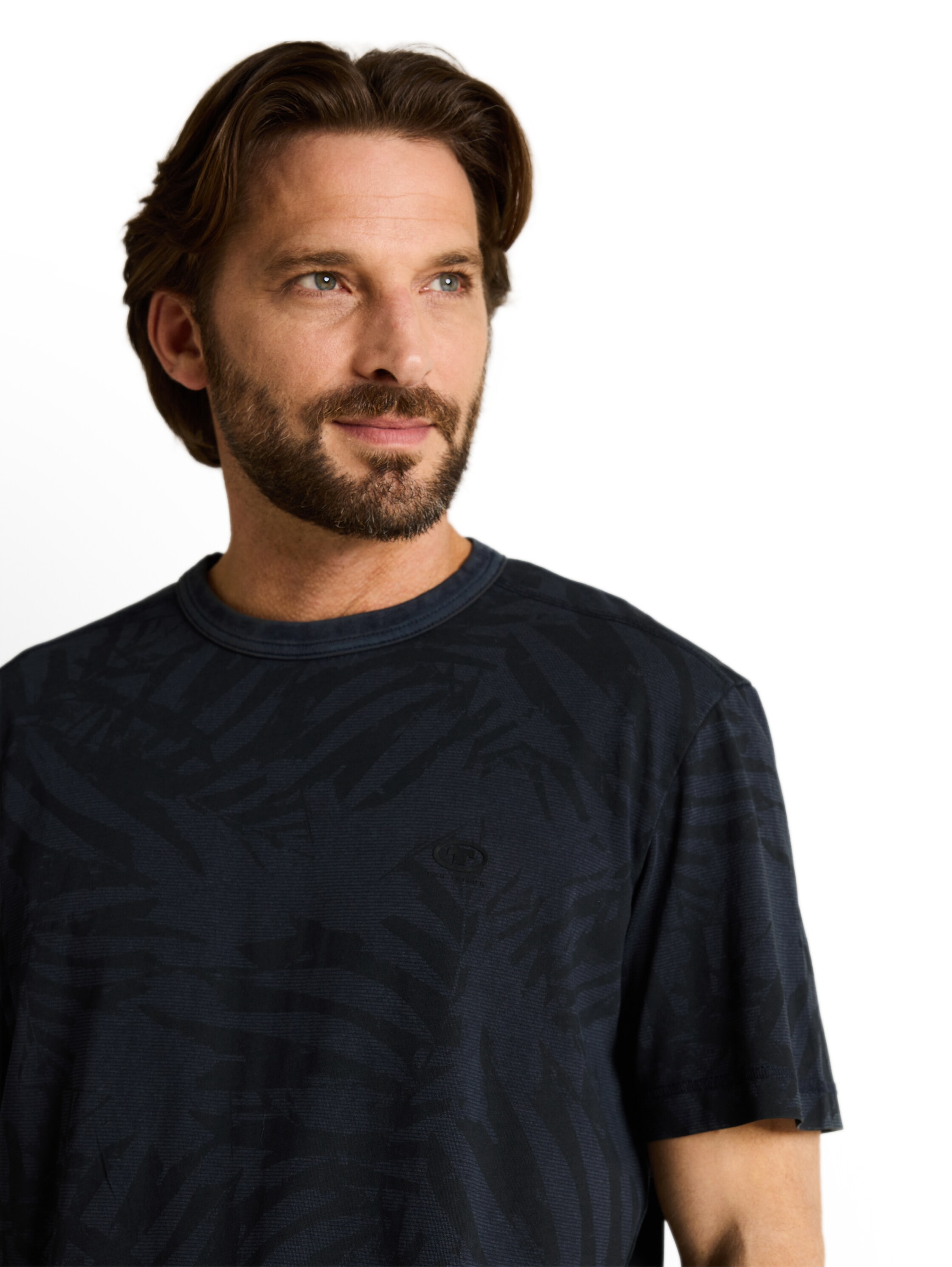 TOM TAILOR Kurzarmshirt mit floralem Allover-Print