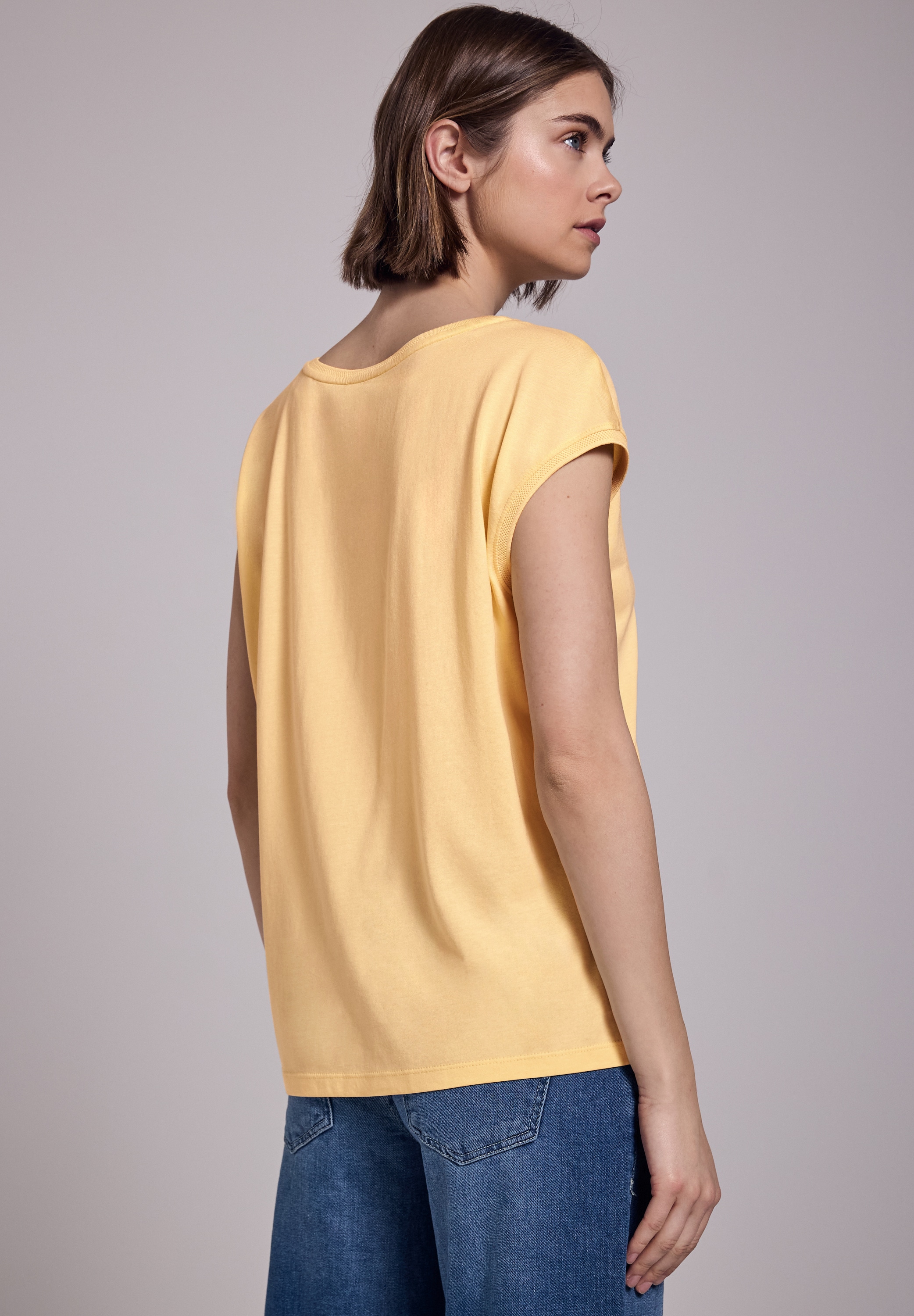 STREET ONE STUDIO T-Shirt, mit U-Boot-Ausschnitt