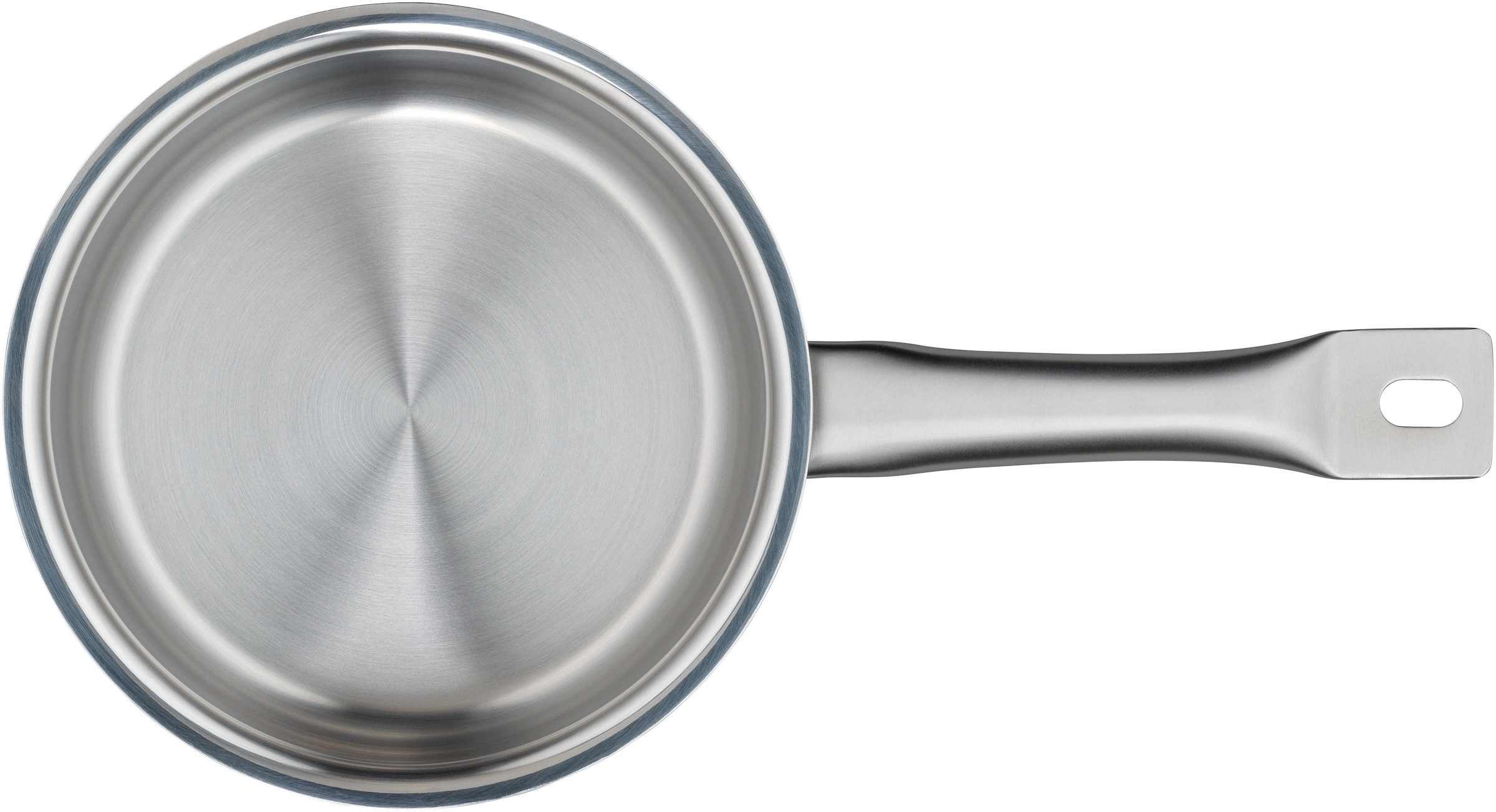 WMF Kasserolle »Gourmet Plus«, Cromargan® Edelstahl Rostfrei 18/10, (1 tlg.), wärmeduzierende Hohlgriffe, Innenskalierung, breiter Schüttrand