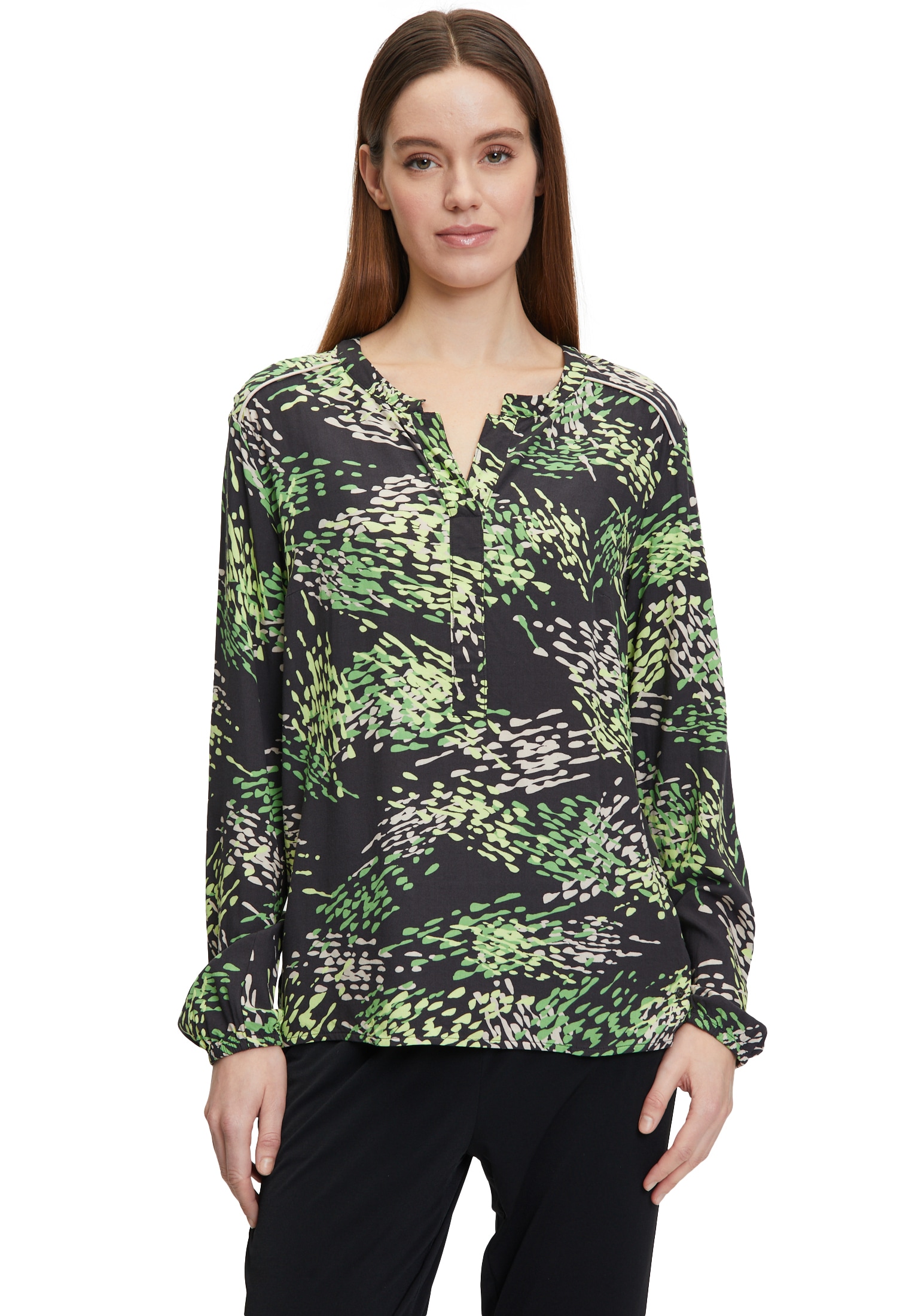Betty&Co Schlupfbluse "Betty & Co Damen Casual-Bluse mit Print" günstig online kaufen