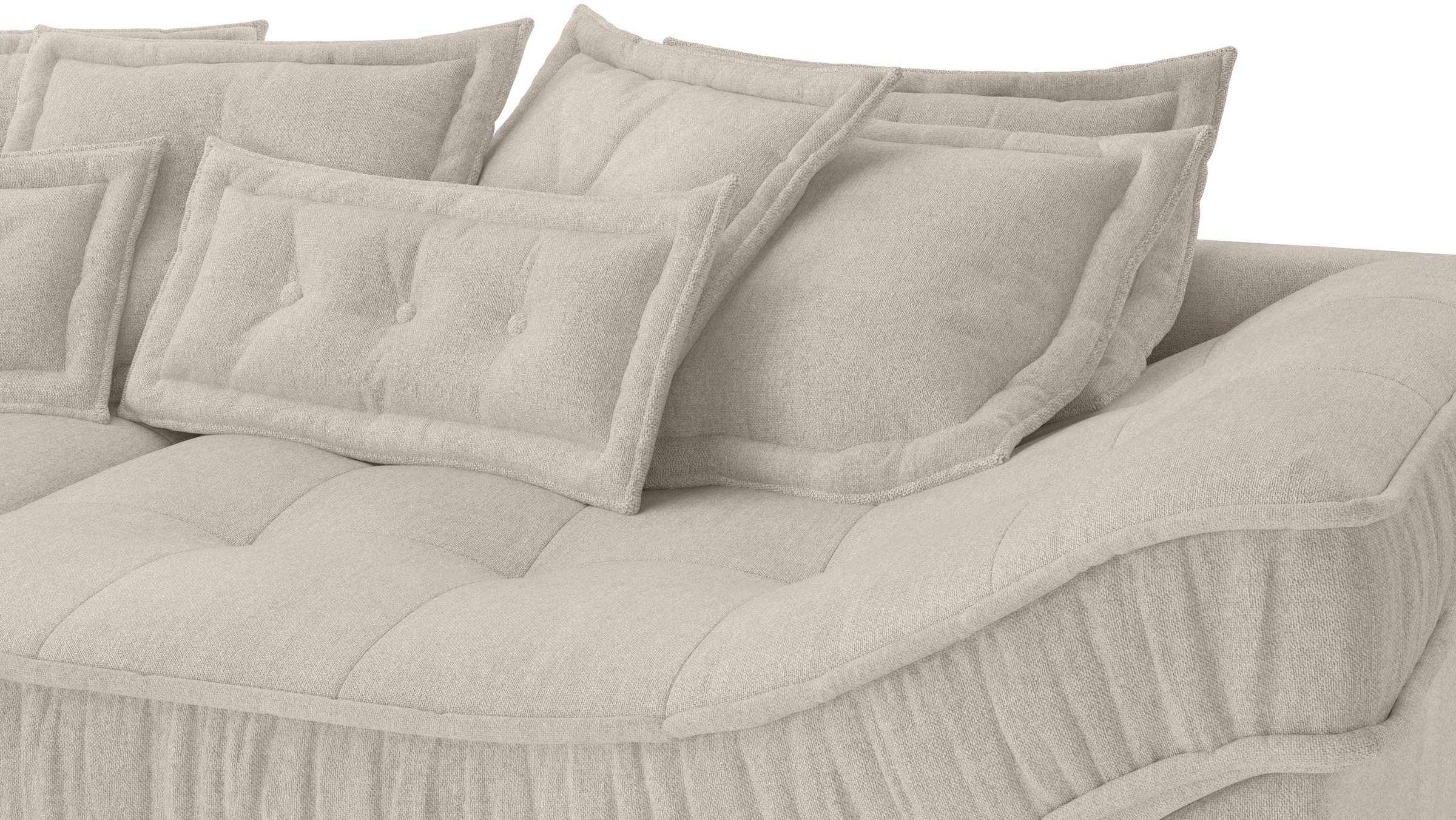 Mr. Couch Ecksofa »Diwan II DuraFlex L-Form«, DuraFlex-Kaltschaumpolsterung, bis 140 kg, 4 Bezugsqualitäten