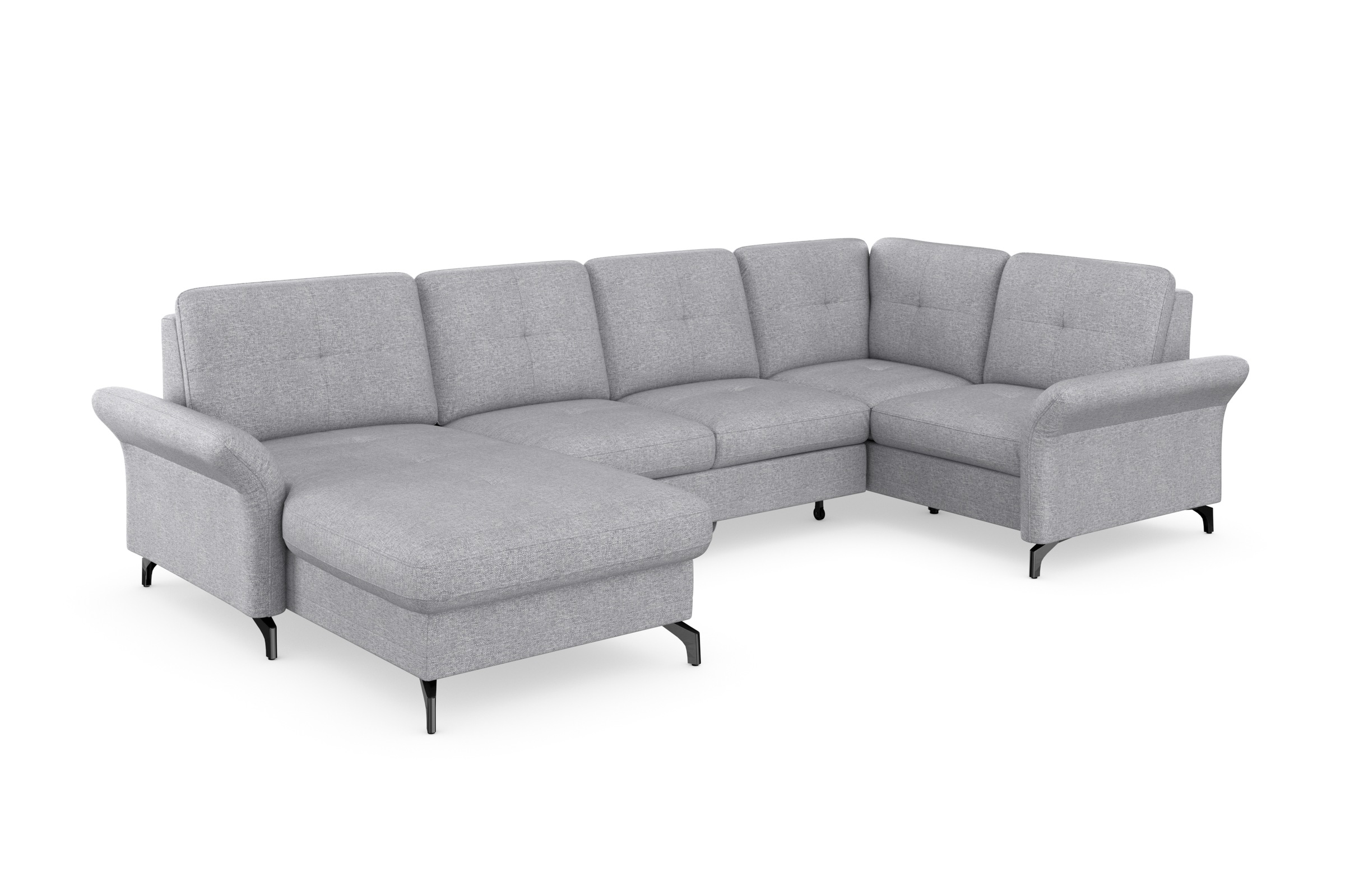 Home affaire Wohnlandschaft "Calando U-Form" wahlweise mit Bettfunktion, Be günstig online kaufen