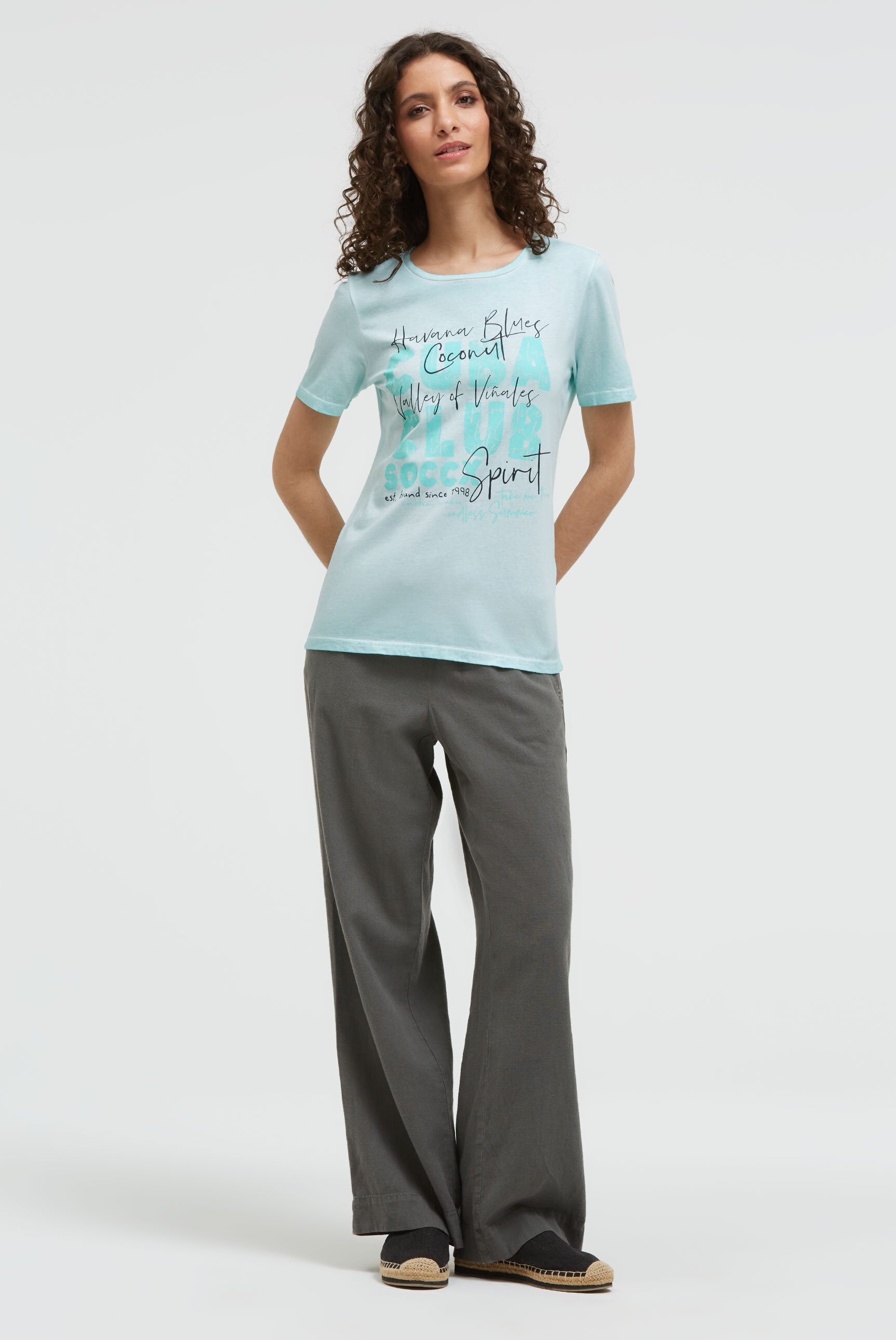 SOCCX Rundhalsshirt mit Necktape