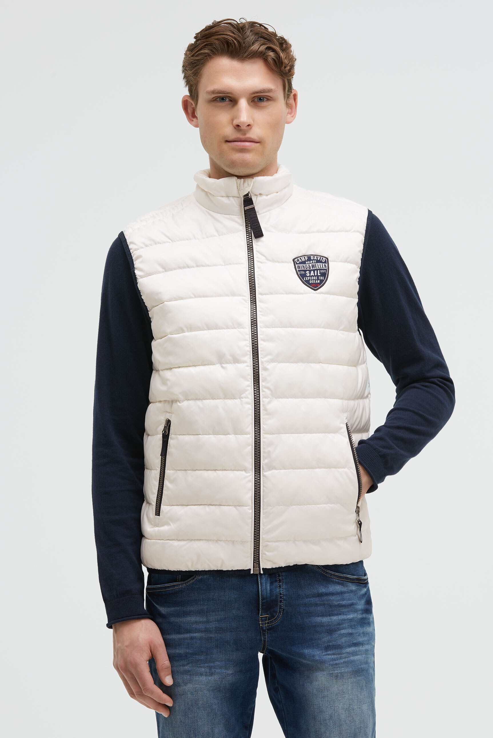 Thumbnail - CAMP DAVID Steppweste mit elastischem Saumabschluss