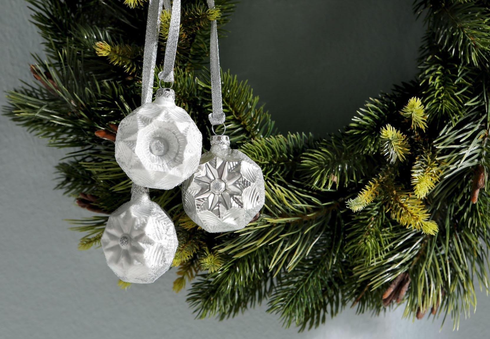 Thüringer Glasdesign Christbaumschmuck »Eisprinzessin, Weihnachtsdeko, Christbaumschmuck«, (Set, 6 tlg.)