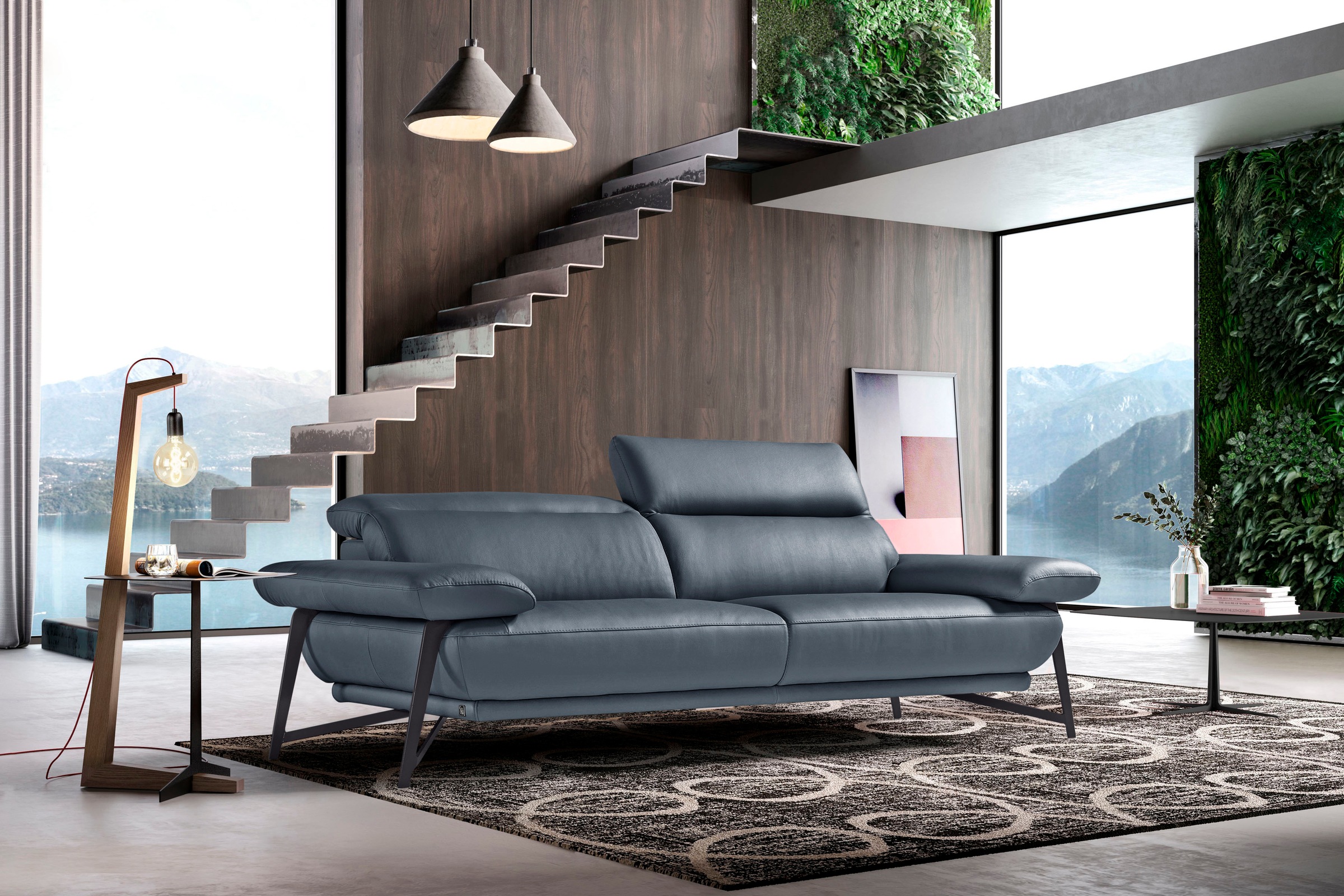 Egoitaliano Sofa "Anais, Design mit hohem Sitzkomfort, Fußfarbe schattengra günstig online kaufen