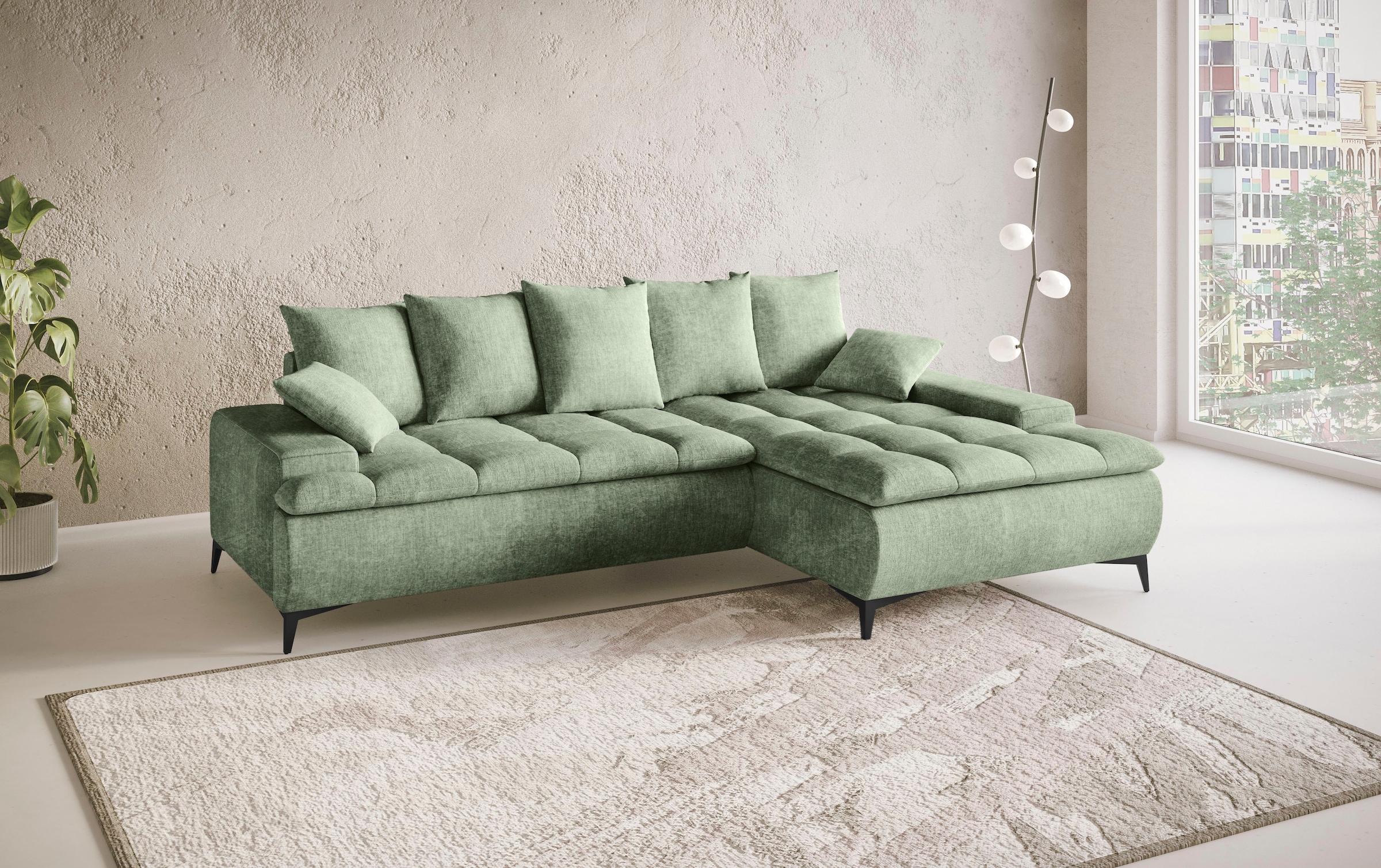 Mr. Couch Ecksofa »Haiti III, L-Form«, Mit Kaltschaum, bis 140 kg belastbar
