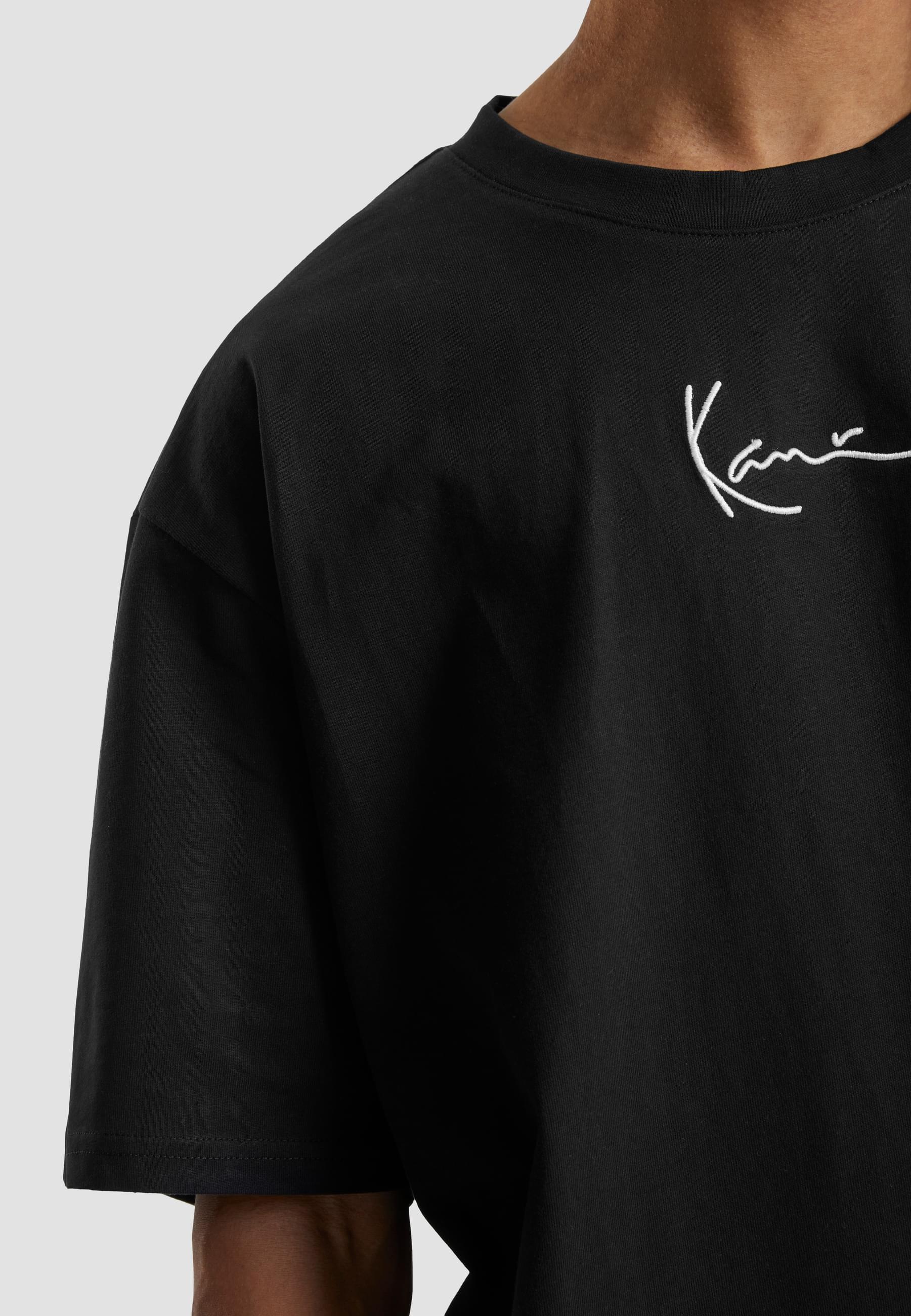 Karl Kani Kurzarmshirt »Karl Kani Herren KKMQ12001 SMALL SIGNATURE TEE BLK«