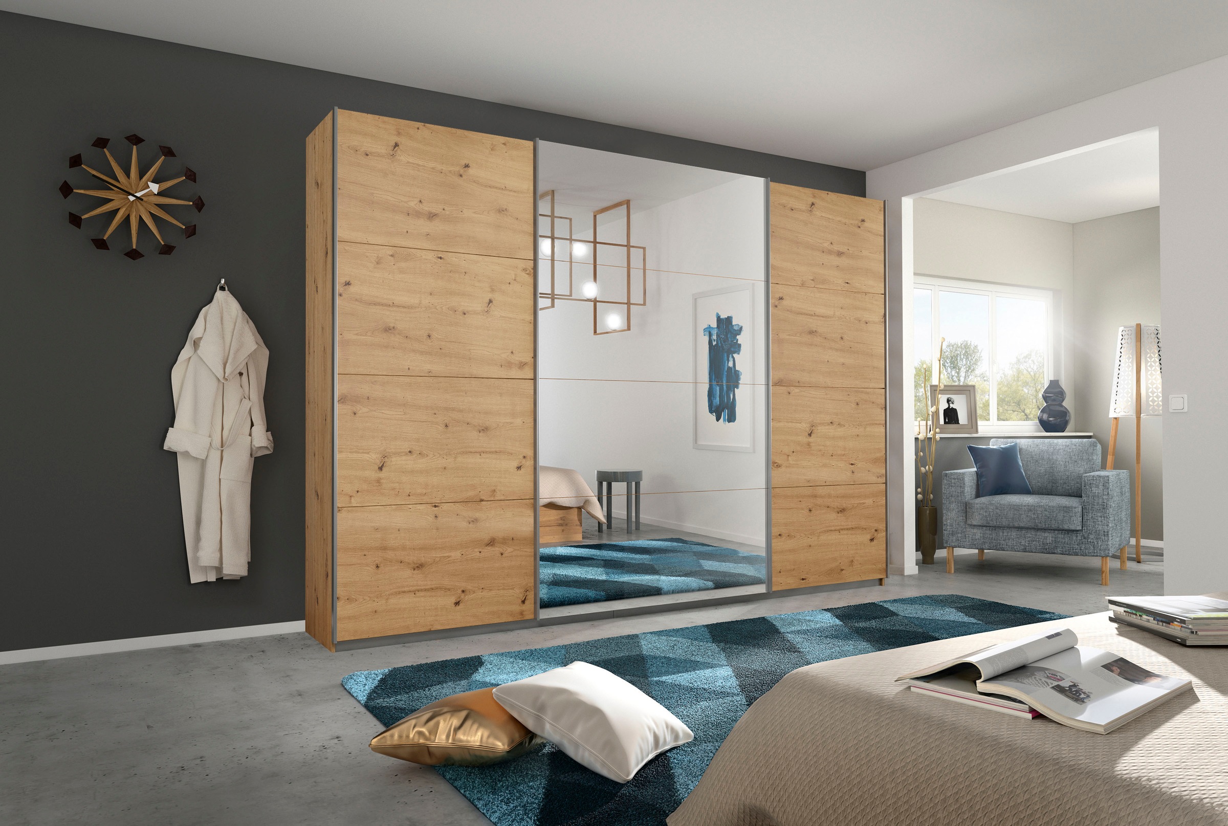 rauch Schwebetürenschrank "Kleiderschrank Schrank Garderobe CORTONA inkl. I günstig online kaufen