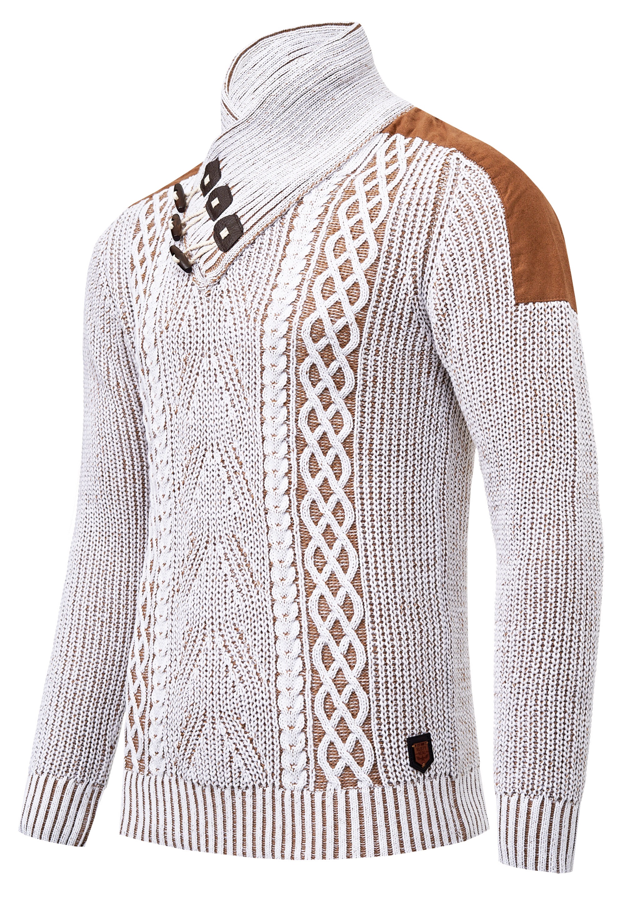 Rusty Neal Strickpullover, mit trendigem Strickmuster