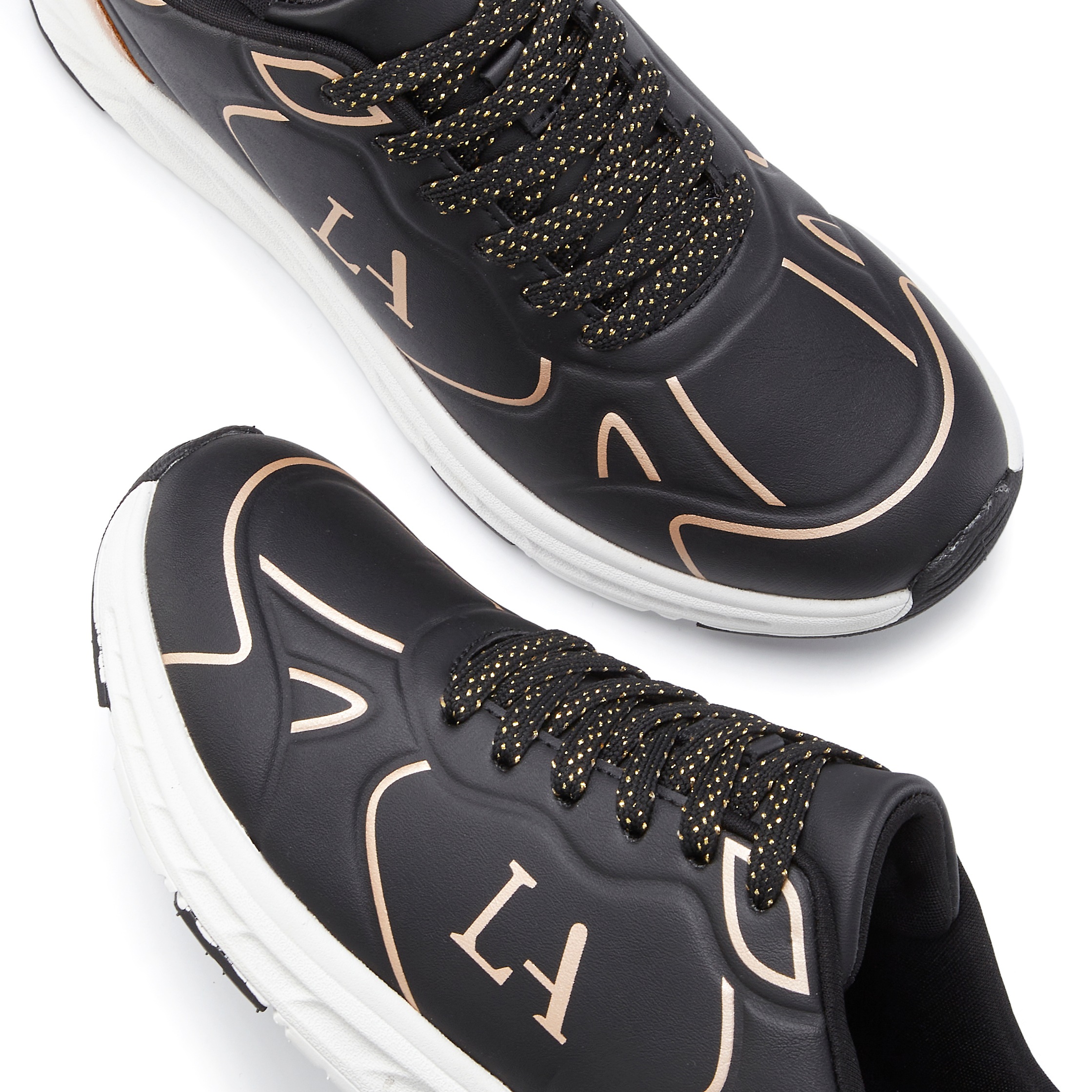 LASCANA Sneakers Gold/Black Size 41 3