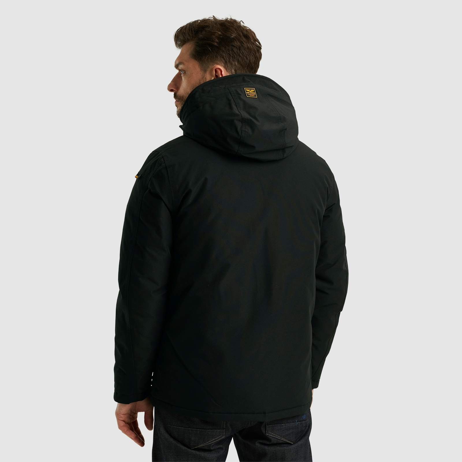 PME LEGEND Outdoorjacke »Semi long jacket STEARPACKER Ottoman«, mit Kapuze, mit Kapuze