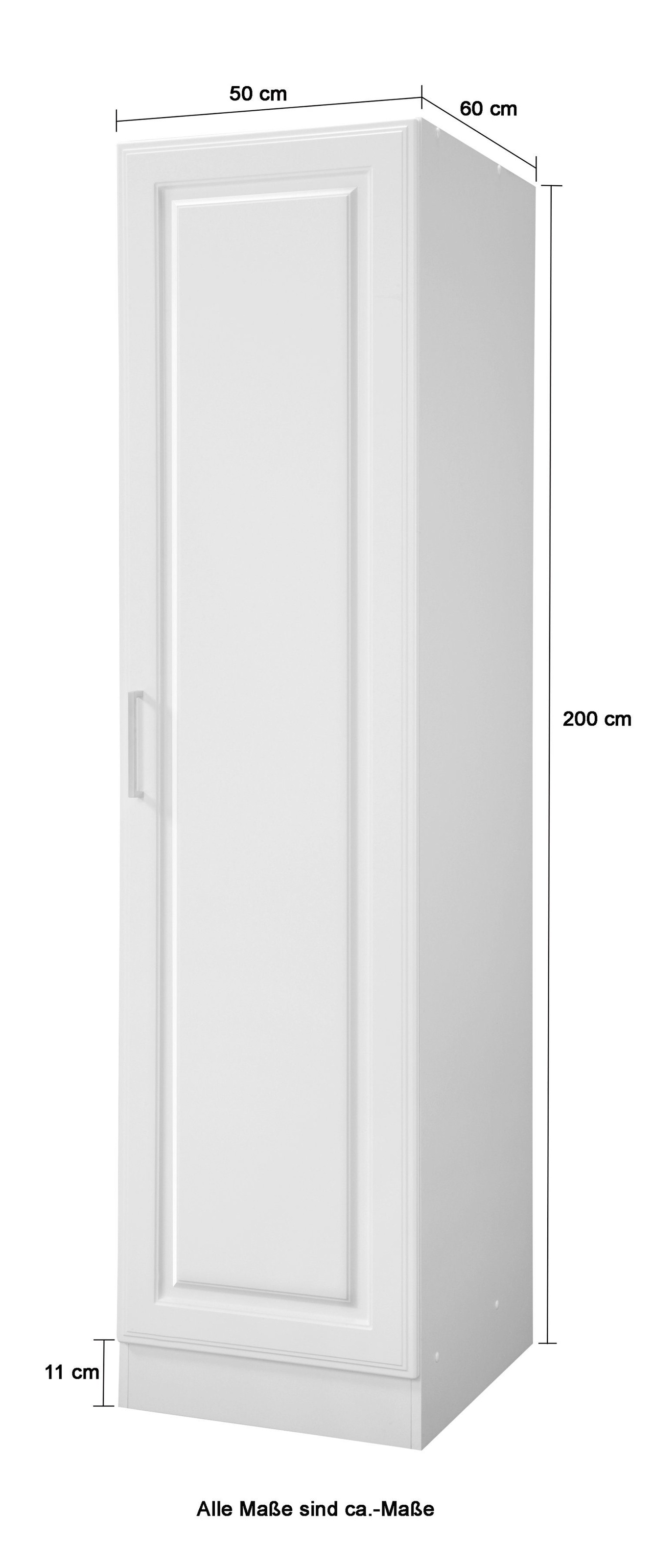 HELD MÖBEL Seitenschrank »Stockholm, Breite 50 cm 200 bestellen viel breit, | BAUR Stauraum hoch, hochwertige cm«, cm 50 MDF-Fronten