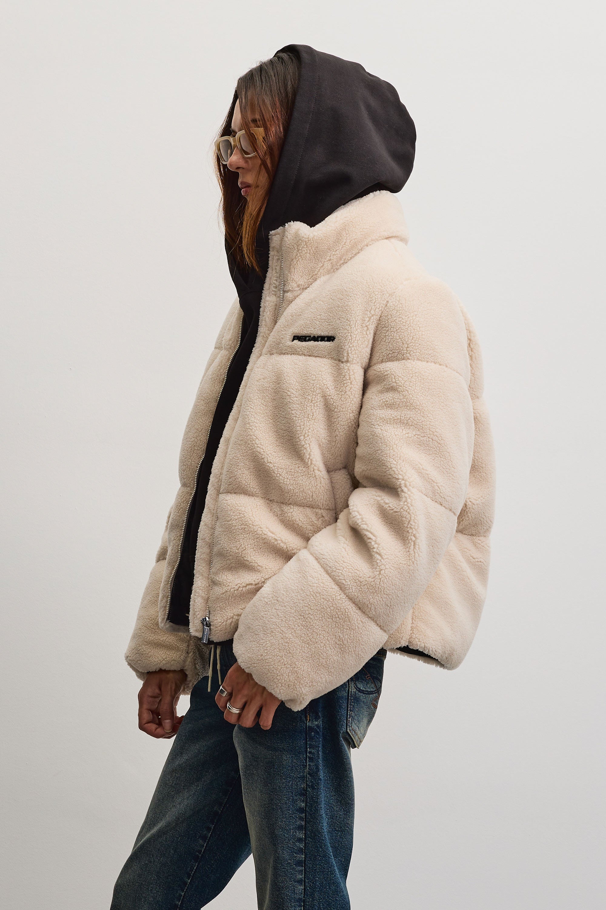 PEGADOR Steppjacke »GEORGIA TEDDY PUFFER JACKET« Kunstfaser, regular fit