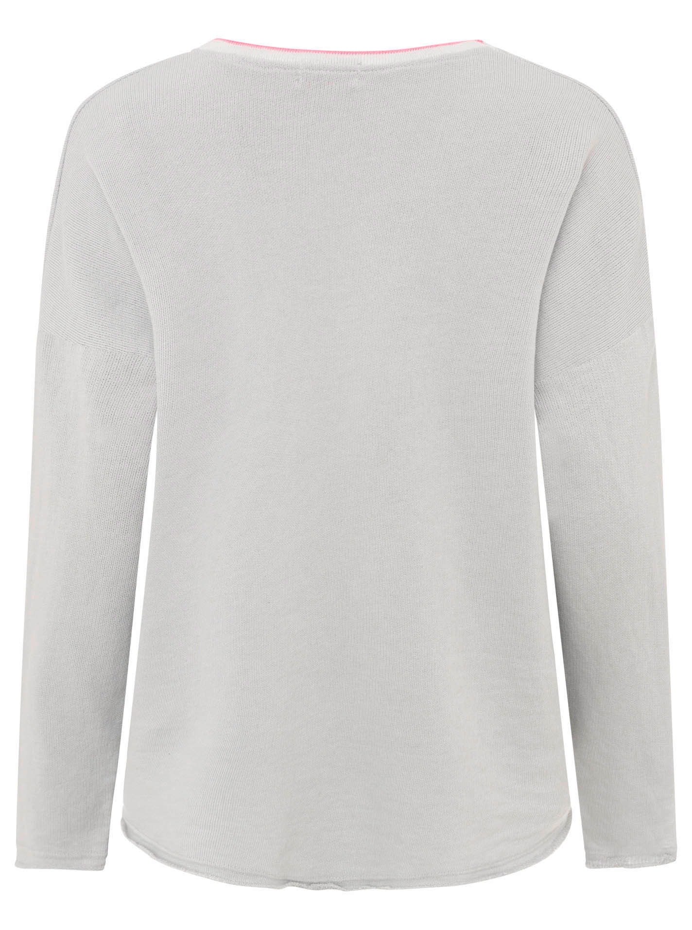 Thumbnail - Zwillingsherz Sweatshirt "Positive Mind", mit Kontrastnaht in Neonfarbe