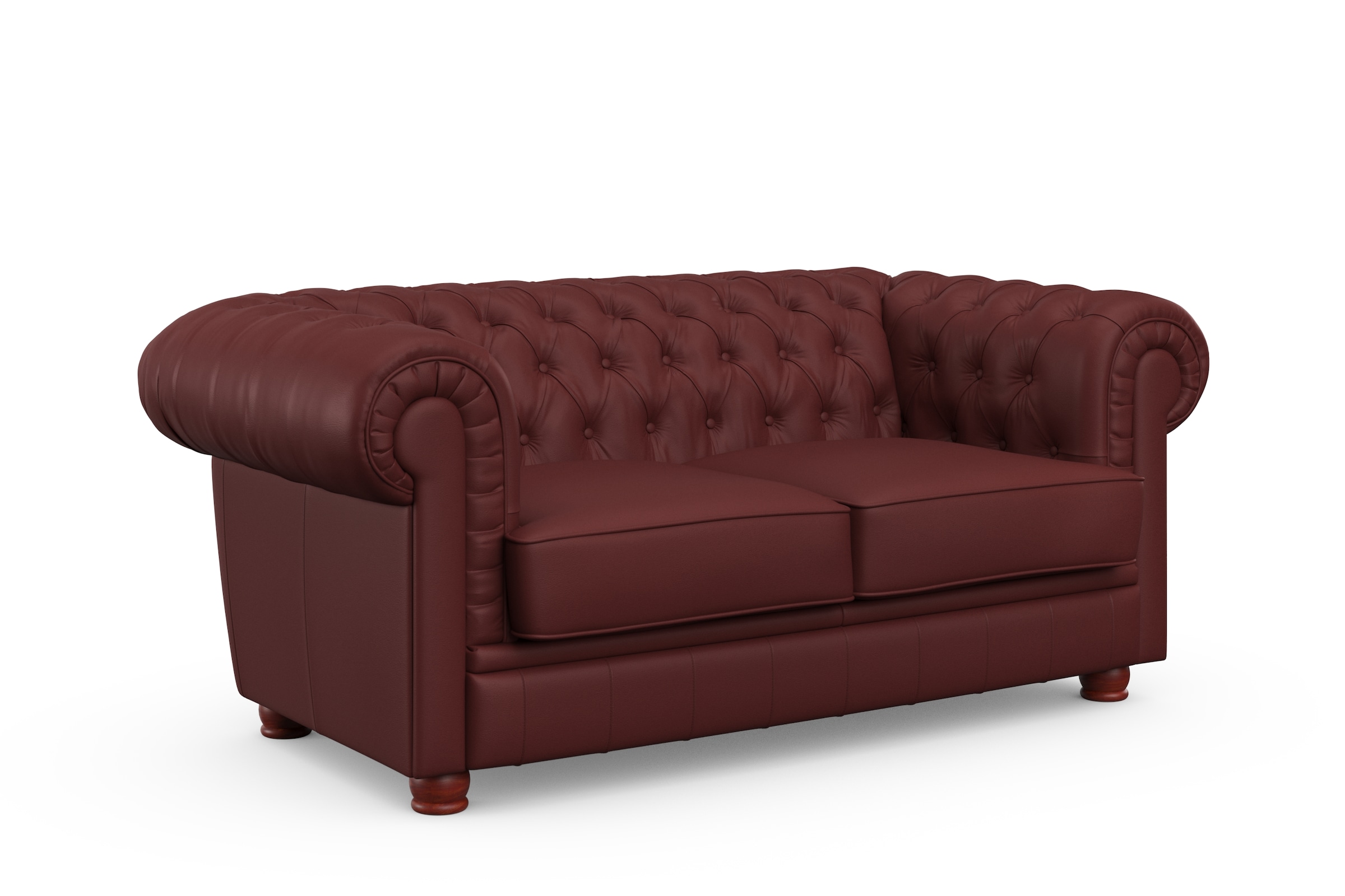 Max Winzer® Chesterfield-Sofa »Kent«, 2-Sitzer mit edler Knopfheftung, Breite 175 cm