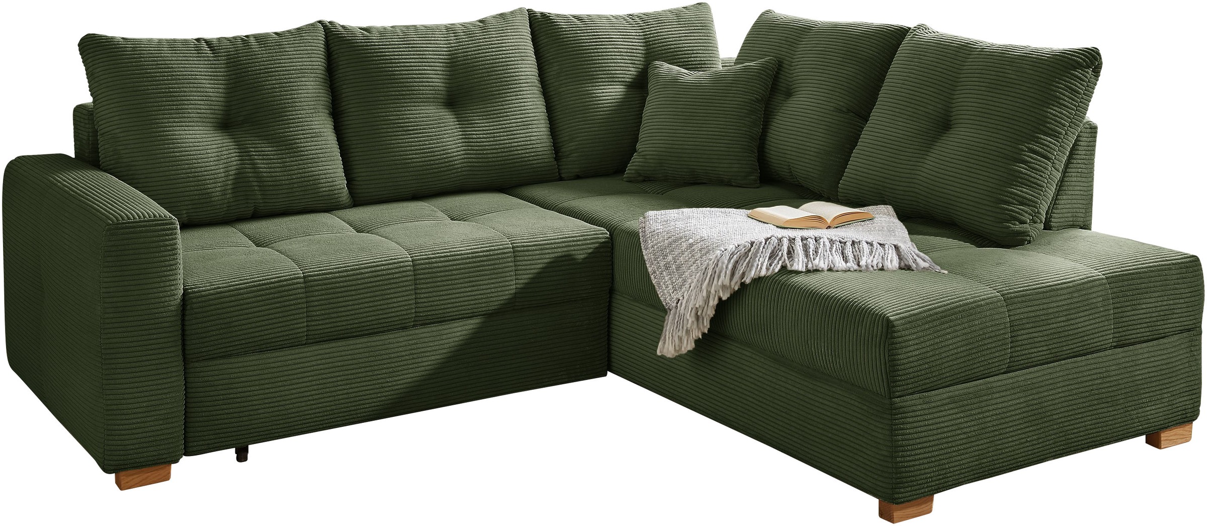 Thumbnail - Jockenhöfer Gruppe Ecksofa "Heidelberg L-Form" inklusive Bettfunktion, Bettkasten, Ottomane links oder rechts