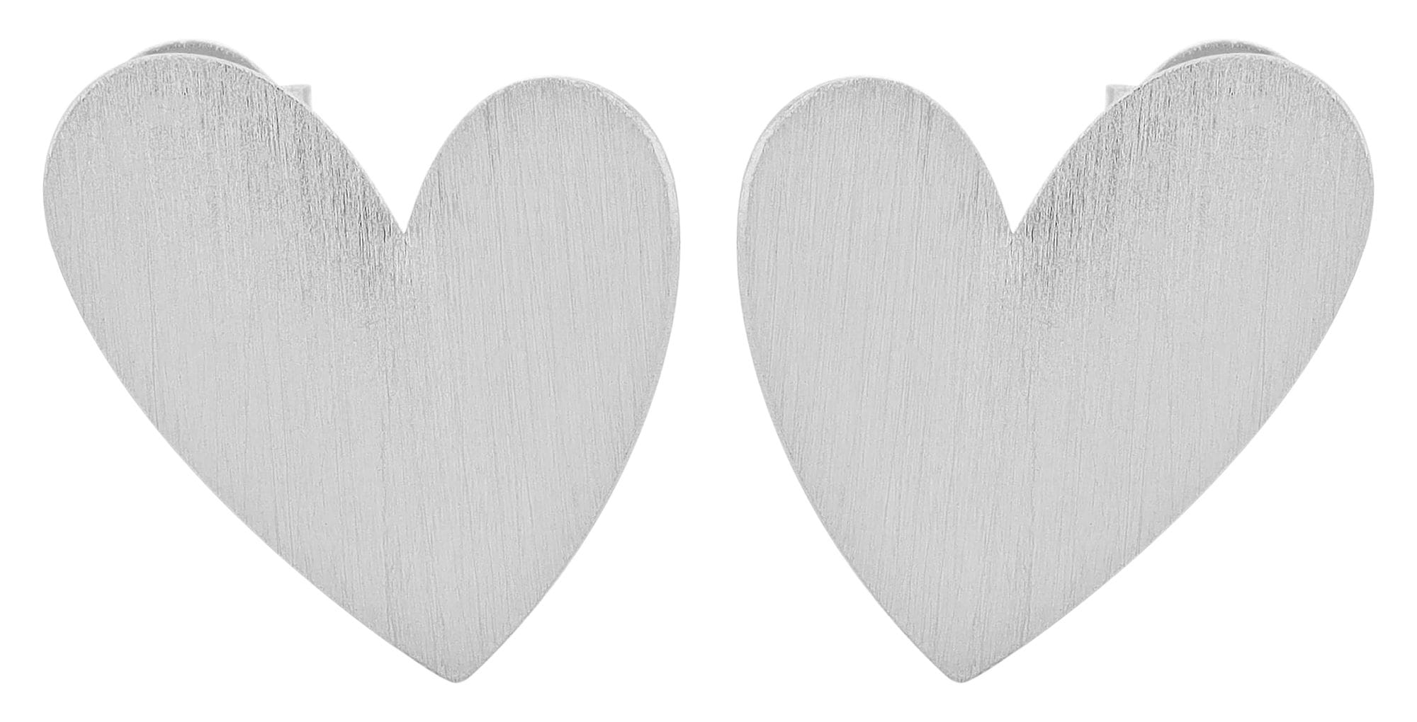 Adelia´s Paar Ohrhänger »Damen Ohrringe – Ohrstecker Herz aus 925 Silber« Zum Verschenken – passend für viele Anlässe