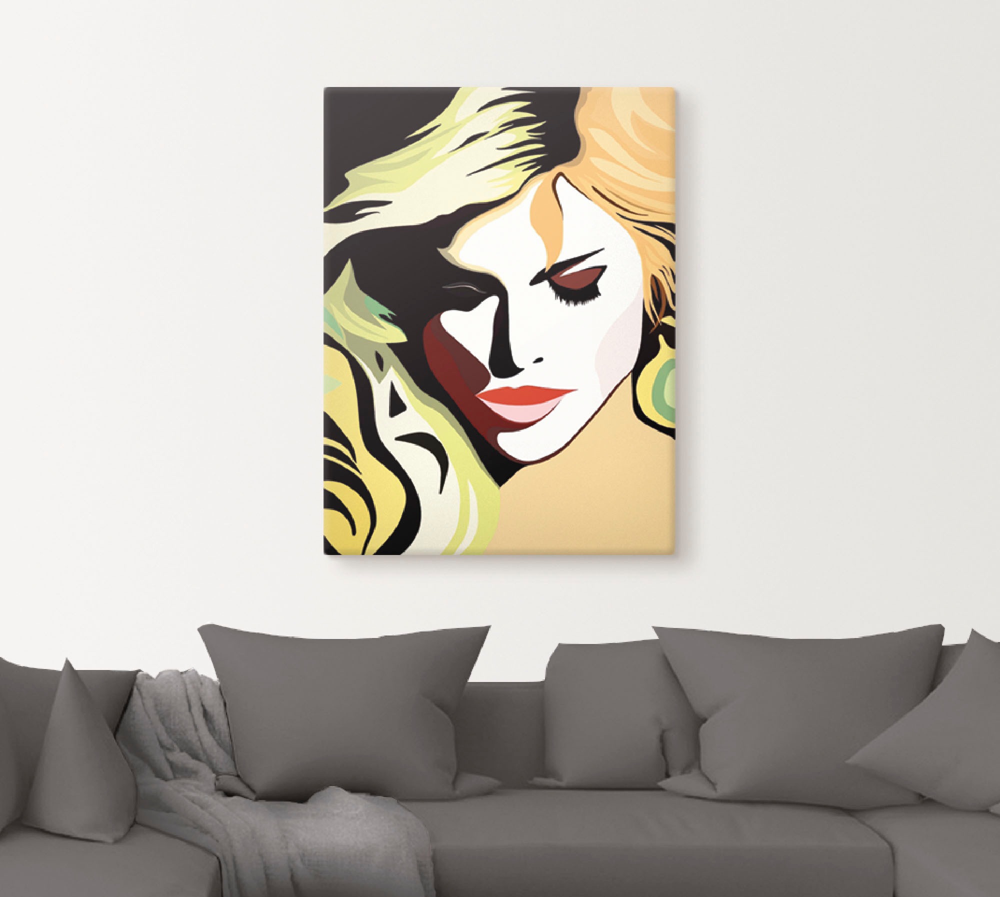 Artland Wandbild »Schöne Frau«, Frau, (1 St.), als Alubild, Outdoorbild, Leinwandbild, Wandaufkleber, versch. Größen