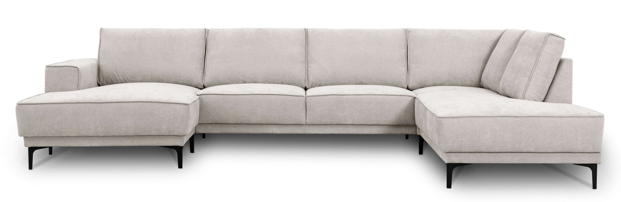 Places of Style Wohnlandschaft "XXL Sofa Oland, Struktur, Flachgewebe, Luxu günstig online kaufen