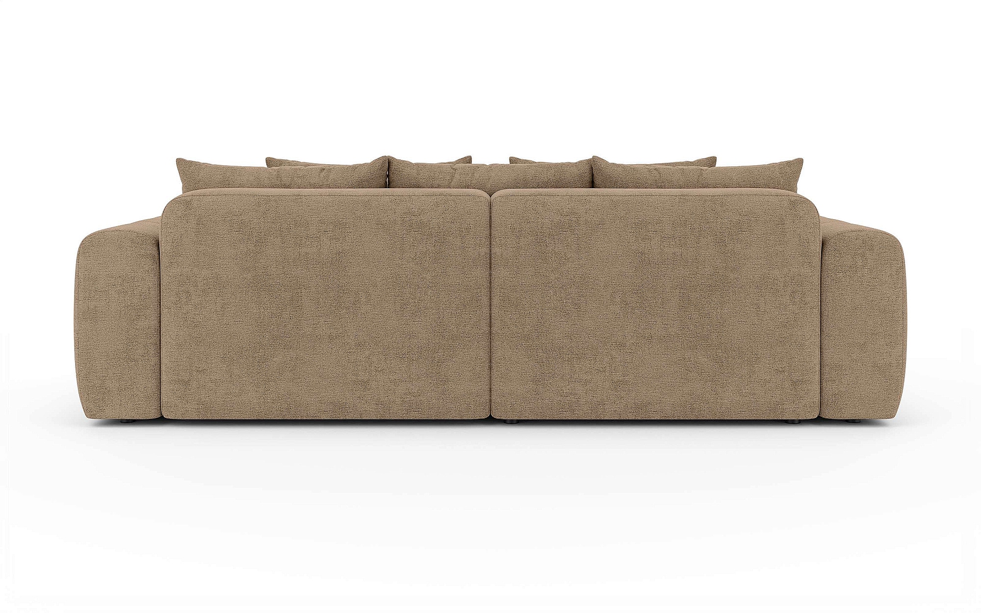 OTTO home Ecksofa »AVVELLA Schlafsofa, Bettkasten, komfortables Sitzgefühl, Breite 256cm« Liegefläche 135x200cm, Bettkasten, mit Rückenkissen, moderne Steppung