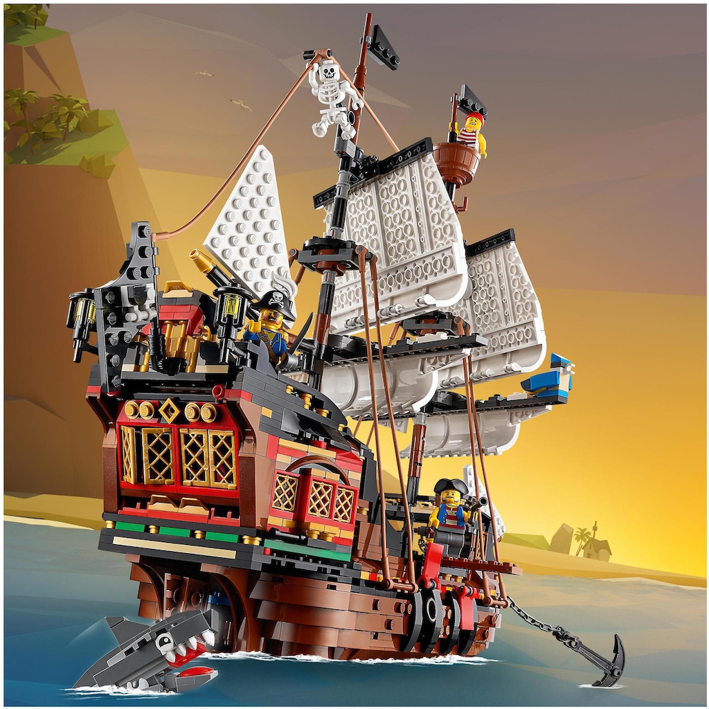 LEGO® Konstruktionsspielsteine »Piratenschiff (31109), LEGO® Creator 3in1«, (1264 St.)