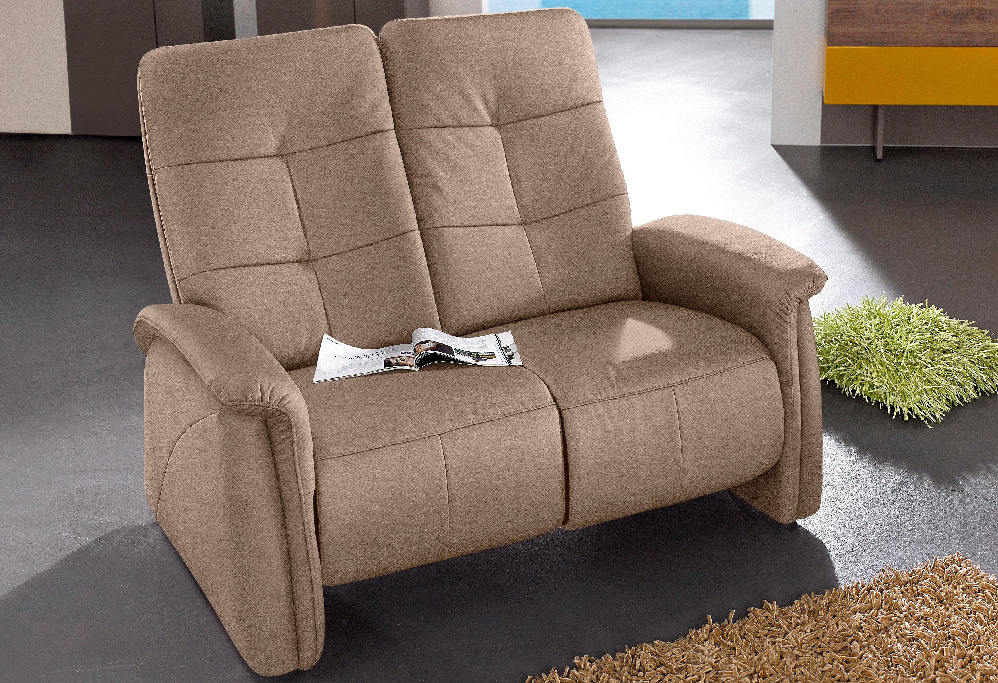 exxpo - sofa fashion "Tivoli, Kinosofa, bequem und komfortabel durch die Relaxfunktion" (2-sitzig), schmale Armlehnen