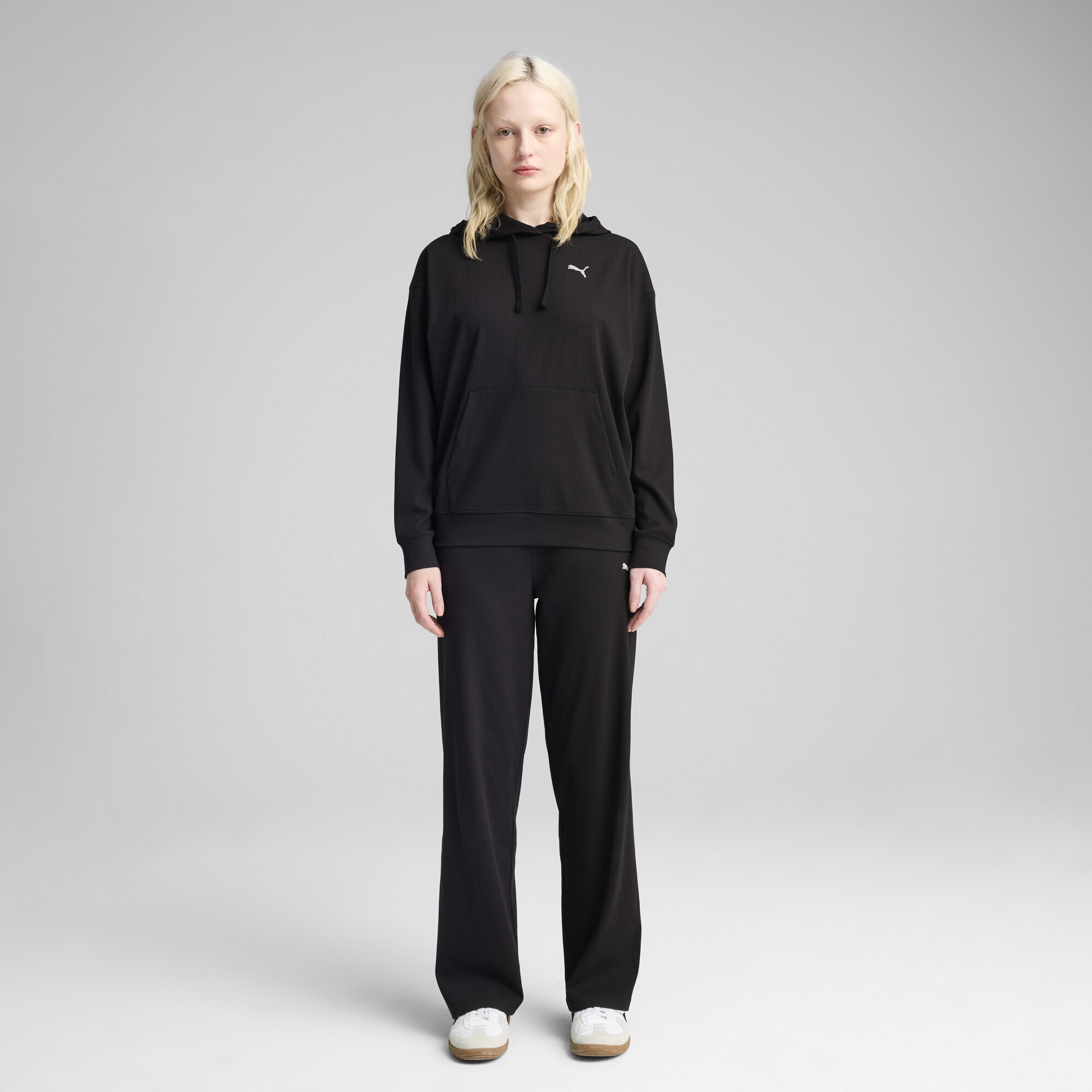 PUMA Hoodie »ESS ELEVATED Bequemer gerippter Hoodie Damen«