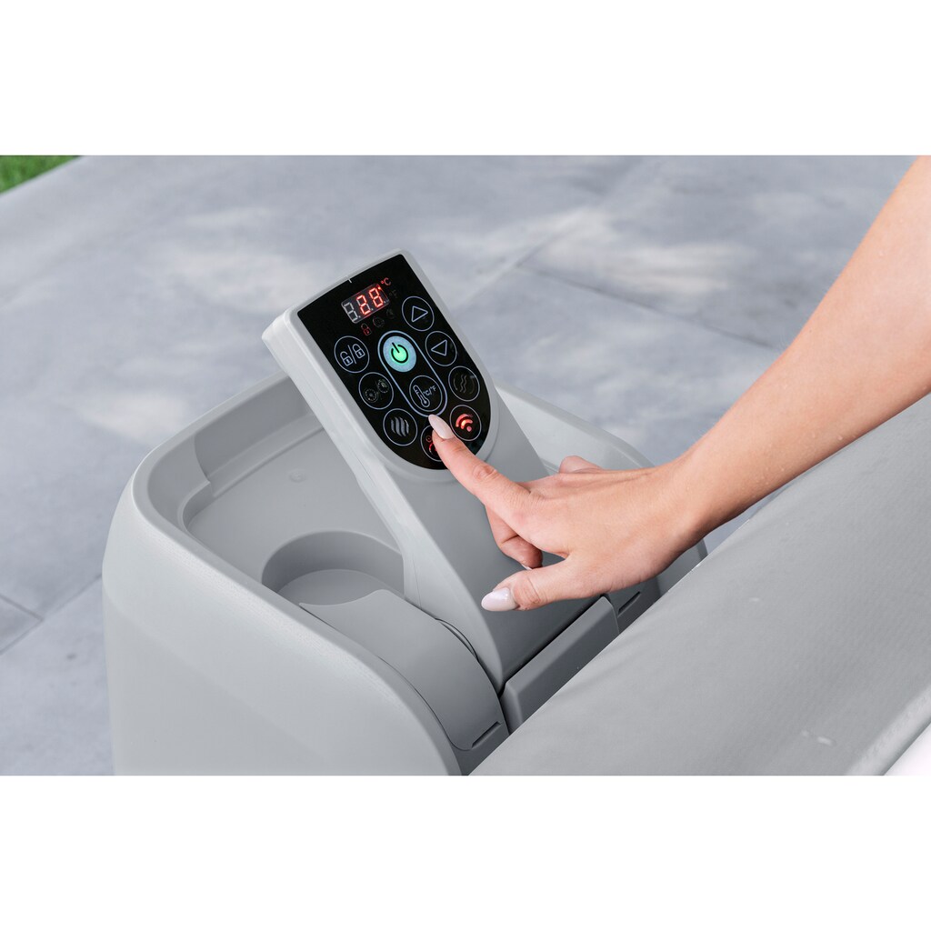 Bestway Whirlpool »LAY-Z-SPA®«, ECO WLAN-Whirlpool Budapest AirJet™ Ø 196 x 66 cm, rund