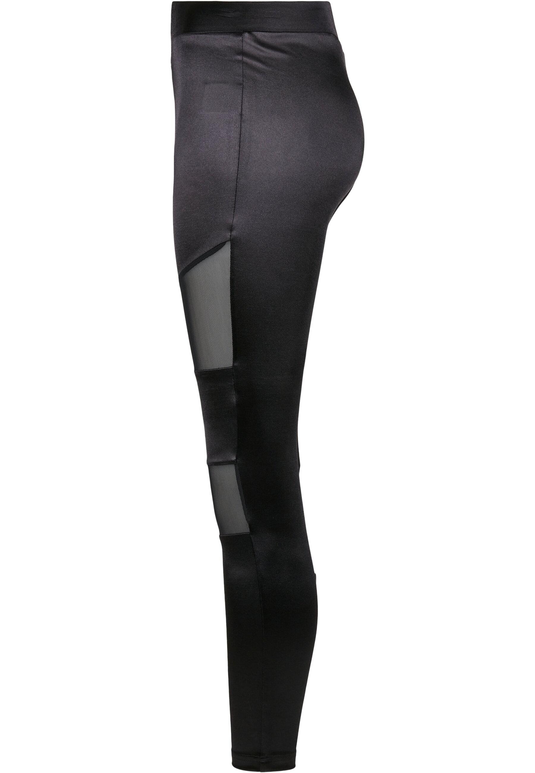 URBAN CLASSICS Leggings »Urban Classics Damen Ladies Shiny Tech Mesh Leggings«, (1 tlg.)
