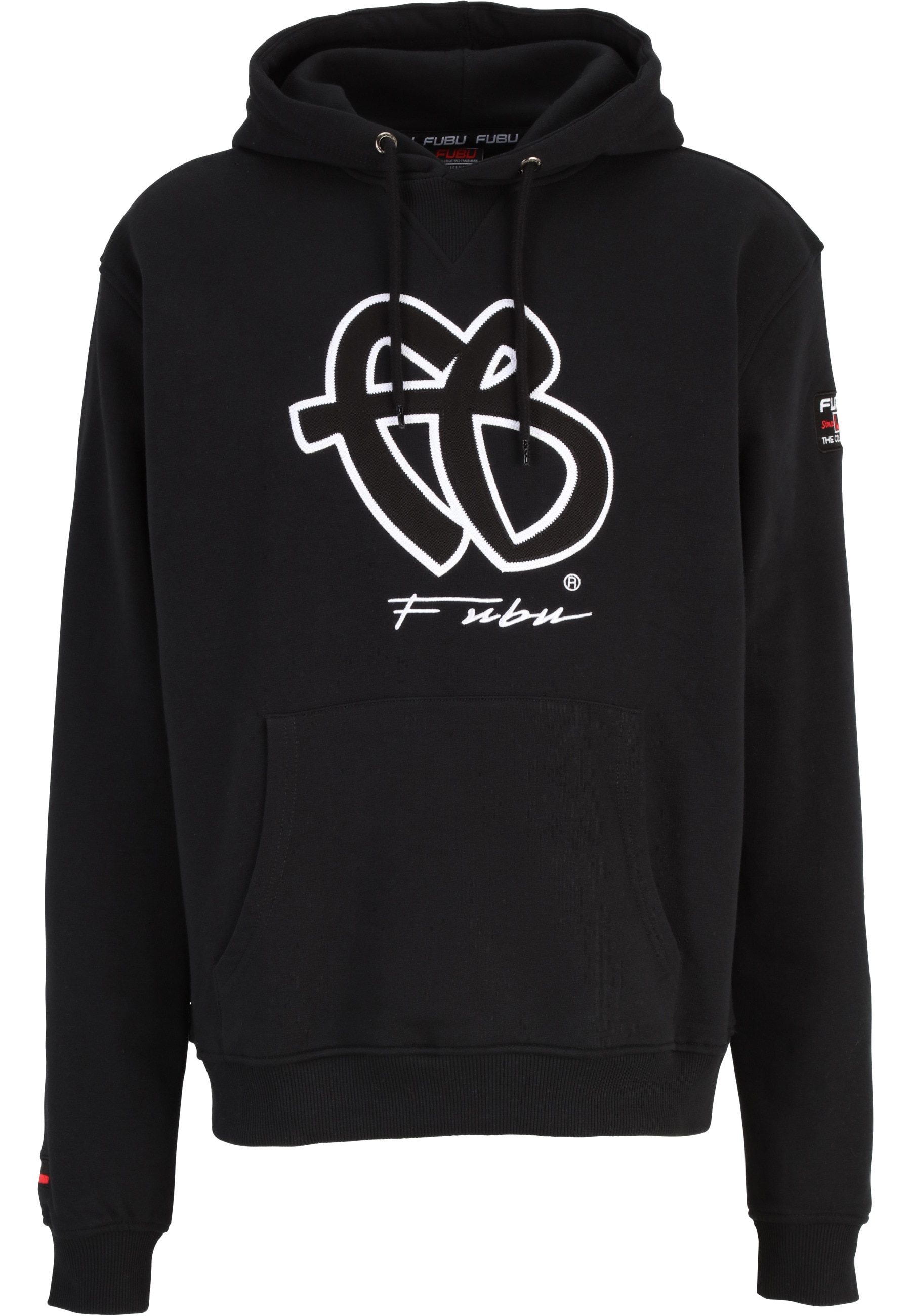 Fubu Kapuzensweatshirt "Fubu FBMQ12110BLK Fubu Classic Hooded Sweatshirt", 1 Stk.