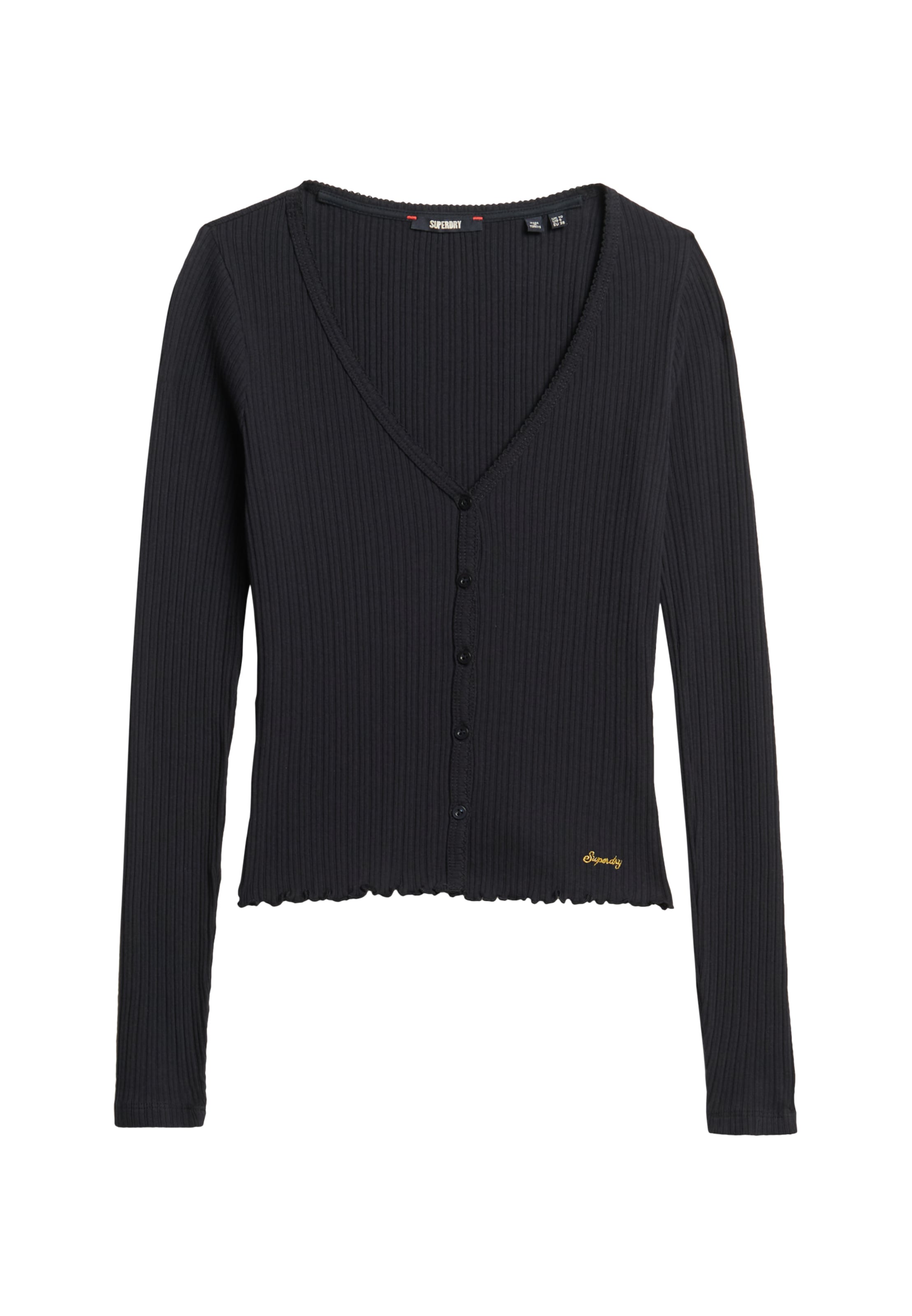 Superdry Langarmshirt »ESSENTIAL BUTTON THRU LS TOP«