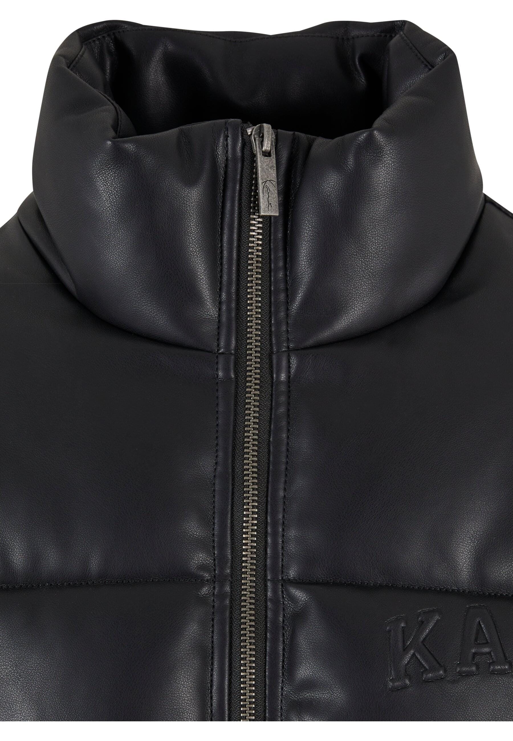 Karl Kani Winterjacke »Karl Kani Karl Kani Serif Crop PU Puffer Jacket«, (1 St.), ohne Kapuze