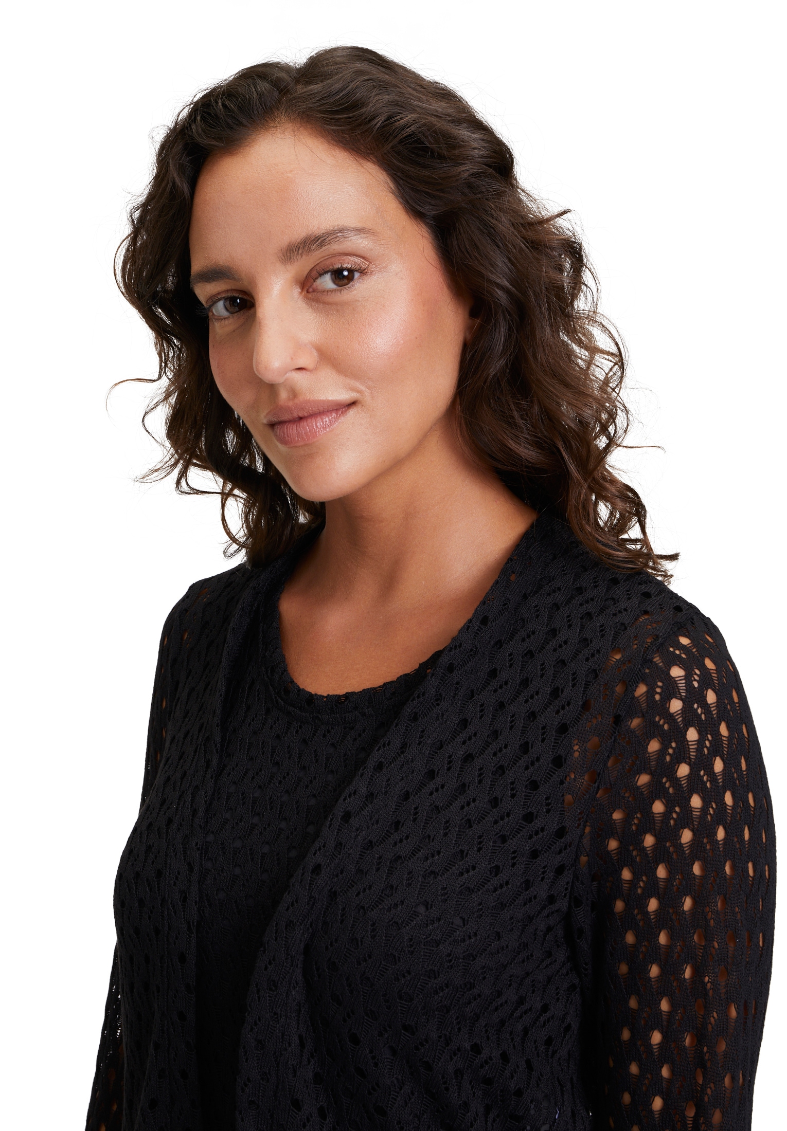 Betty&Co Sweatjacke »Betty & Co Damen Sweatjacke ohne Verschluss«, Struktur