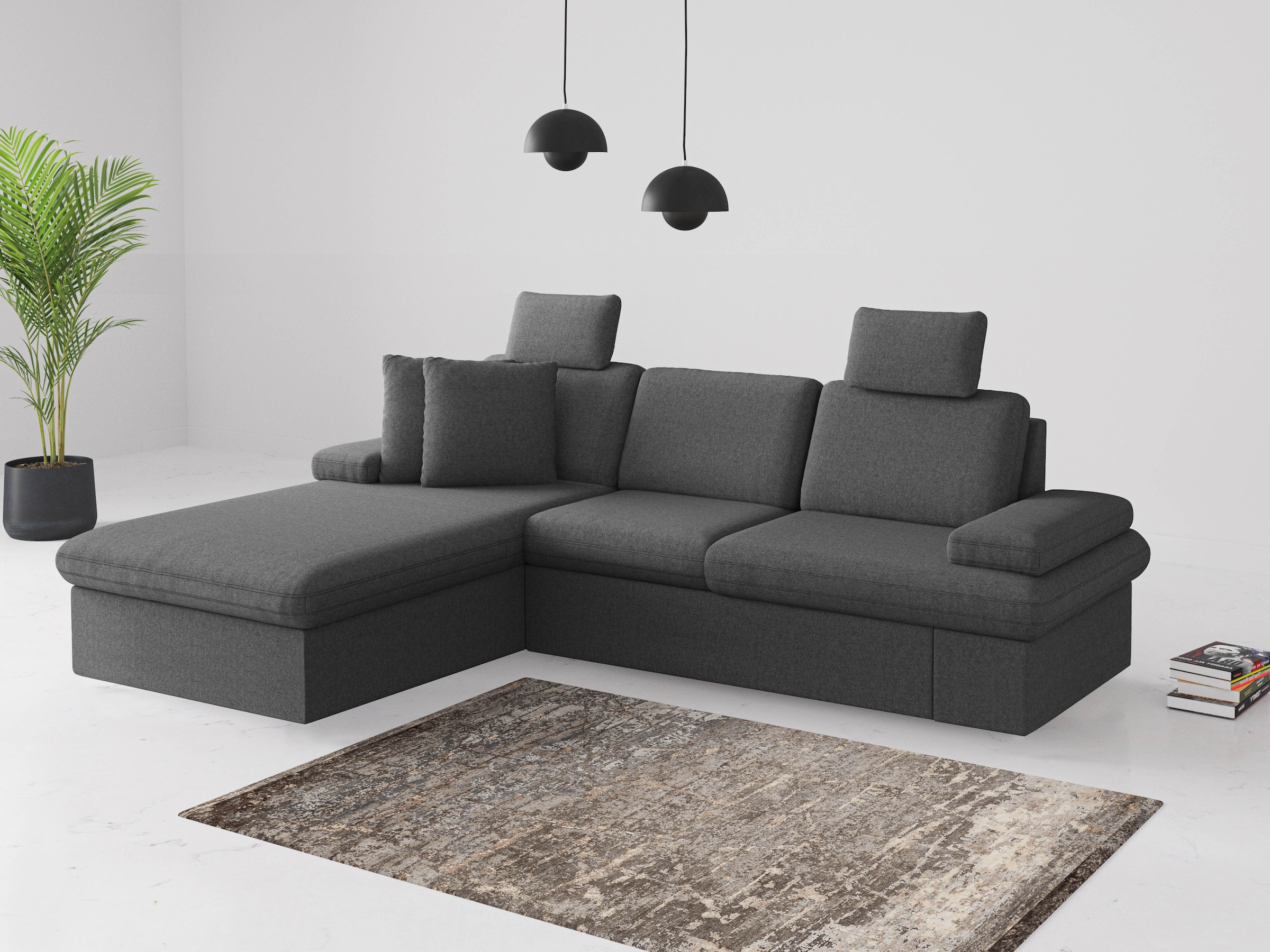 sit&more Ecksofa "Moreno", mit Armteilverstellung,wahlweise mit Bettfunktio günstig online kaufen