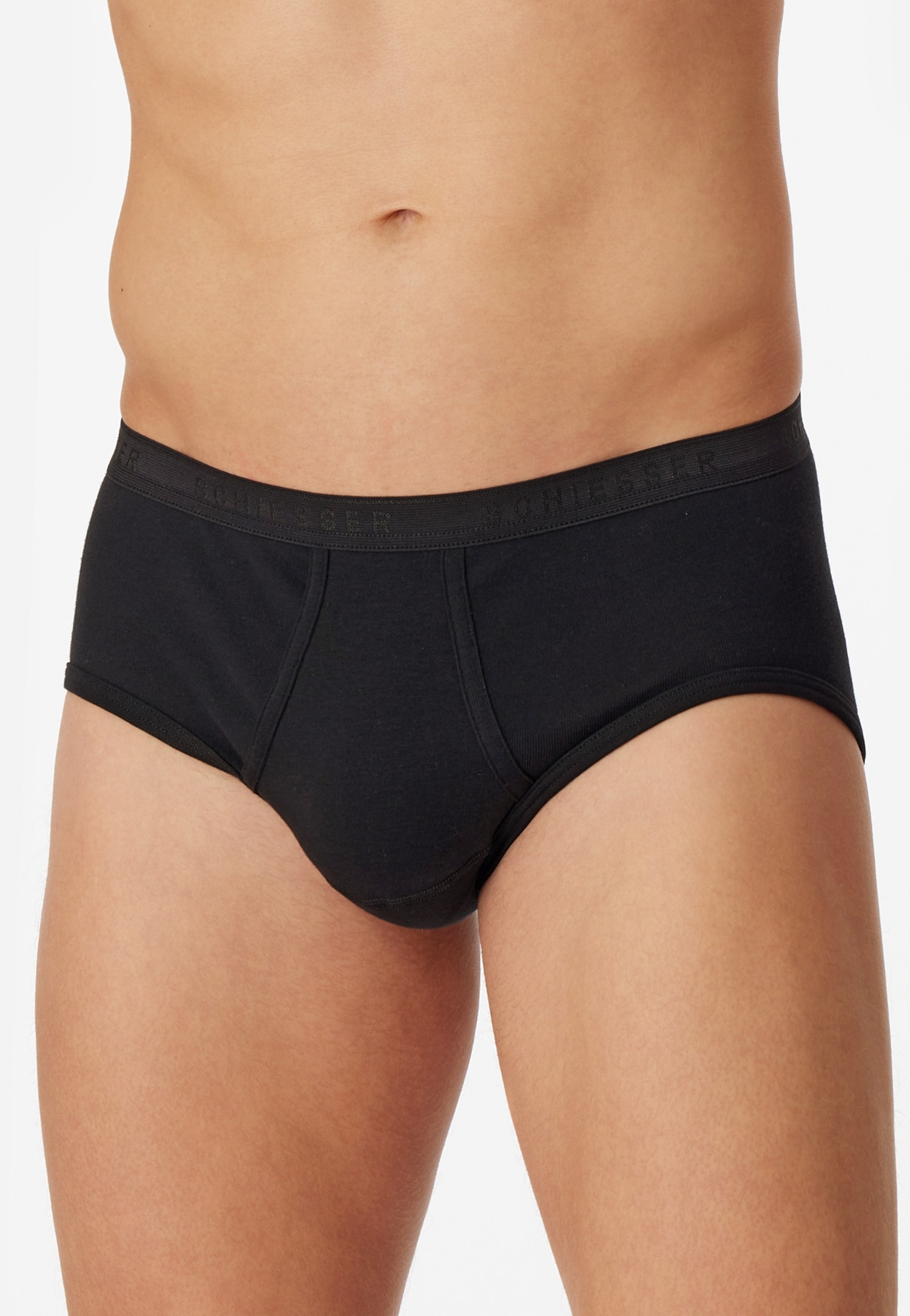 Schiesser Slip »"Original Classics"«, (2er Pack), mit Eingriff