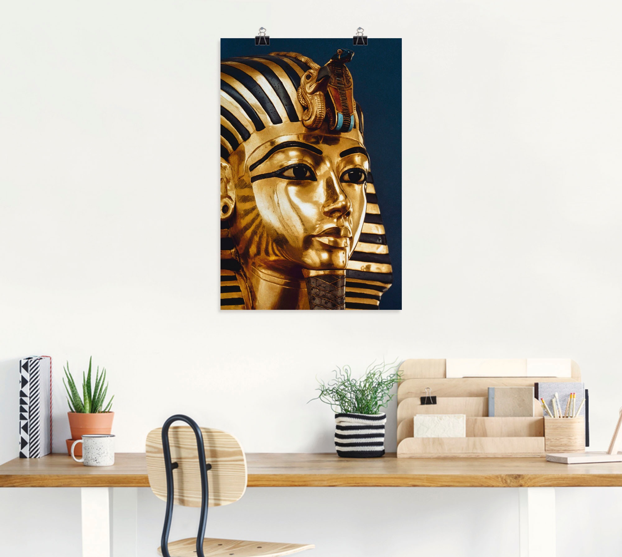 Artland Wandbild »Grabmaske von König Tutanchamun«, Menschen, (1 St.), als Alubild, Outdoorbild, Leinwandbild, Poster in verschied. Größen
