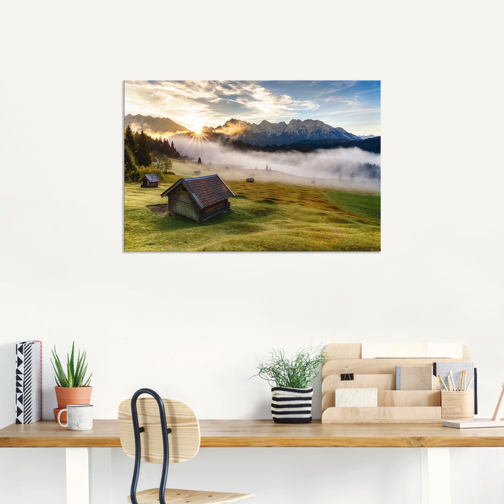 Artland Wandbild »Herbst in Bayern«, Berge & Alpenbilder, (1 St.)