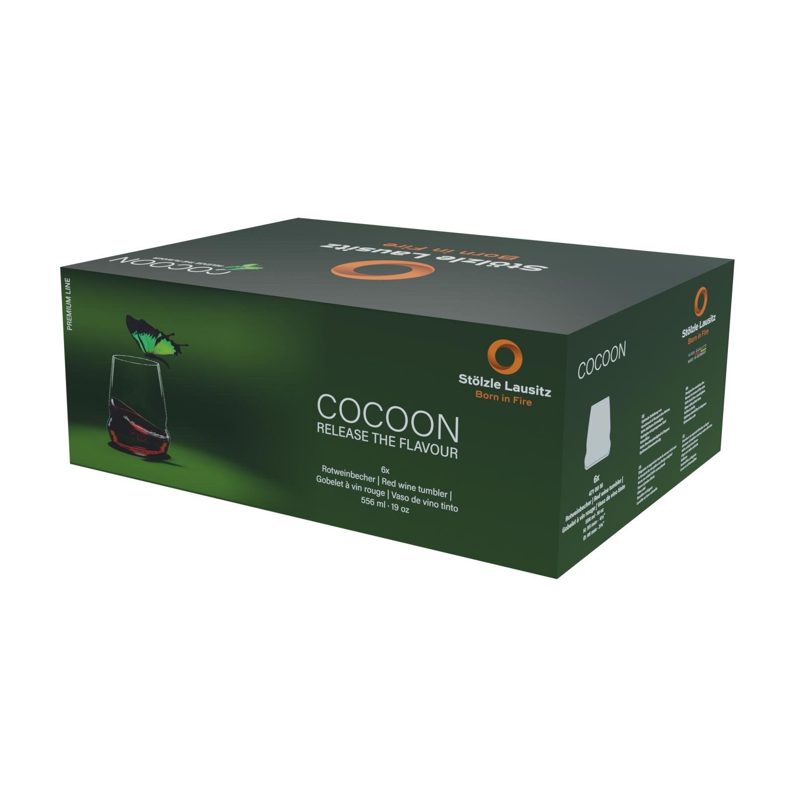 Stölzle Rotweinglas »Rotweinbecher Cocoon 556 ml 6er Set transparent«
