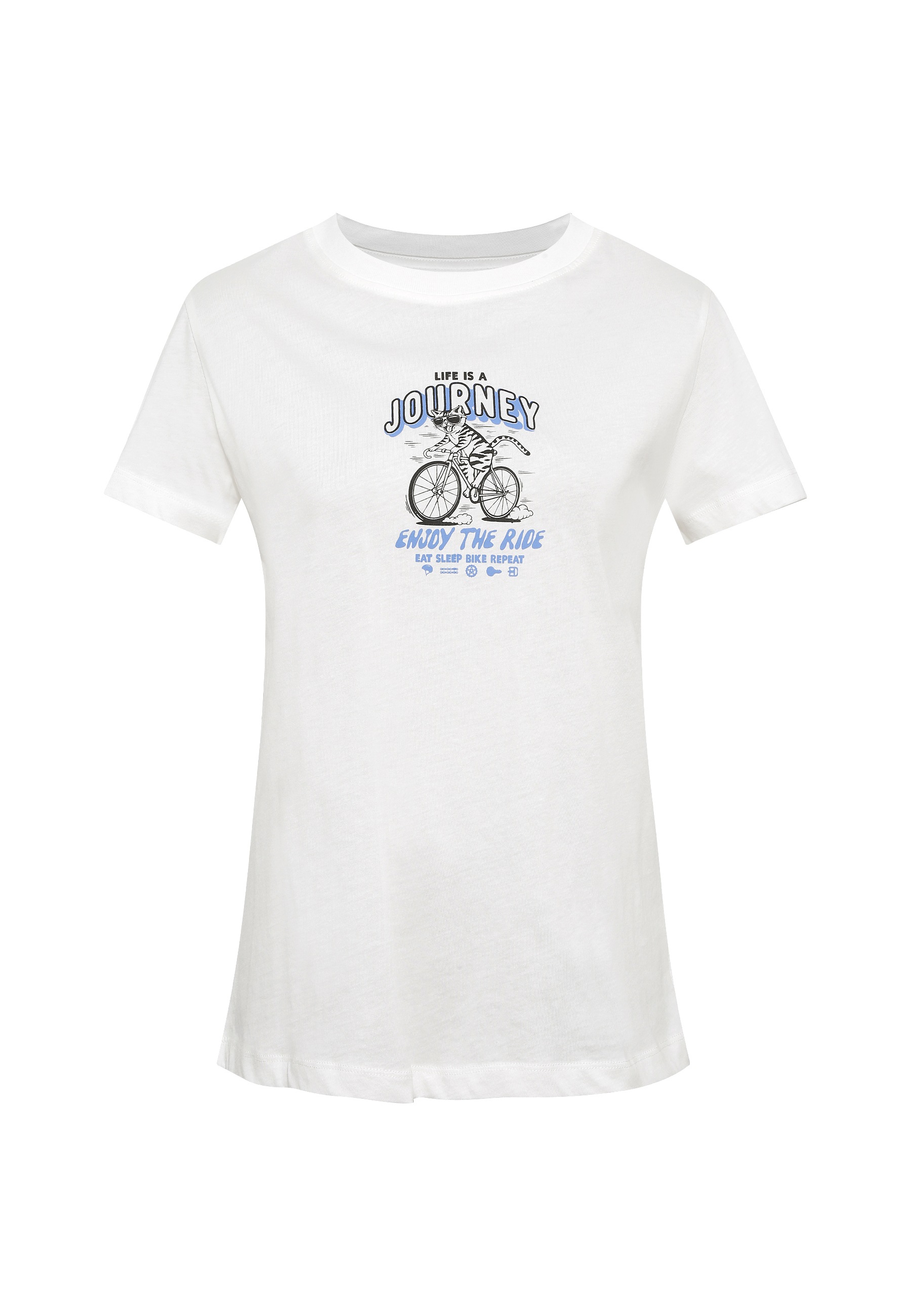 Mavi T-Shirt »CAT JOURNEY TEE«, Print T-Shirt