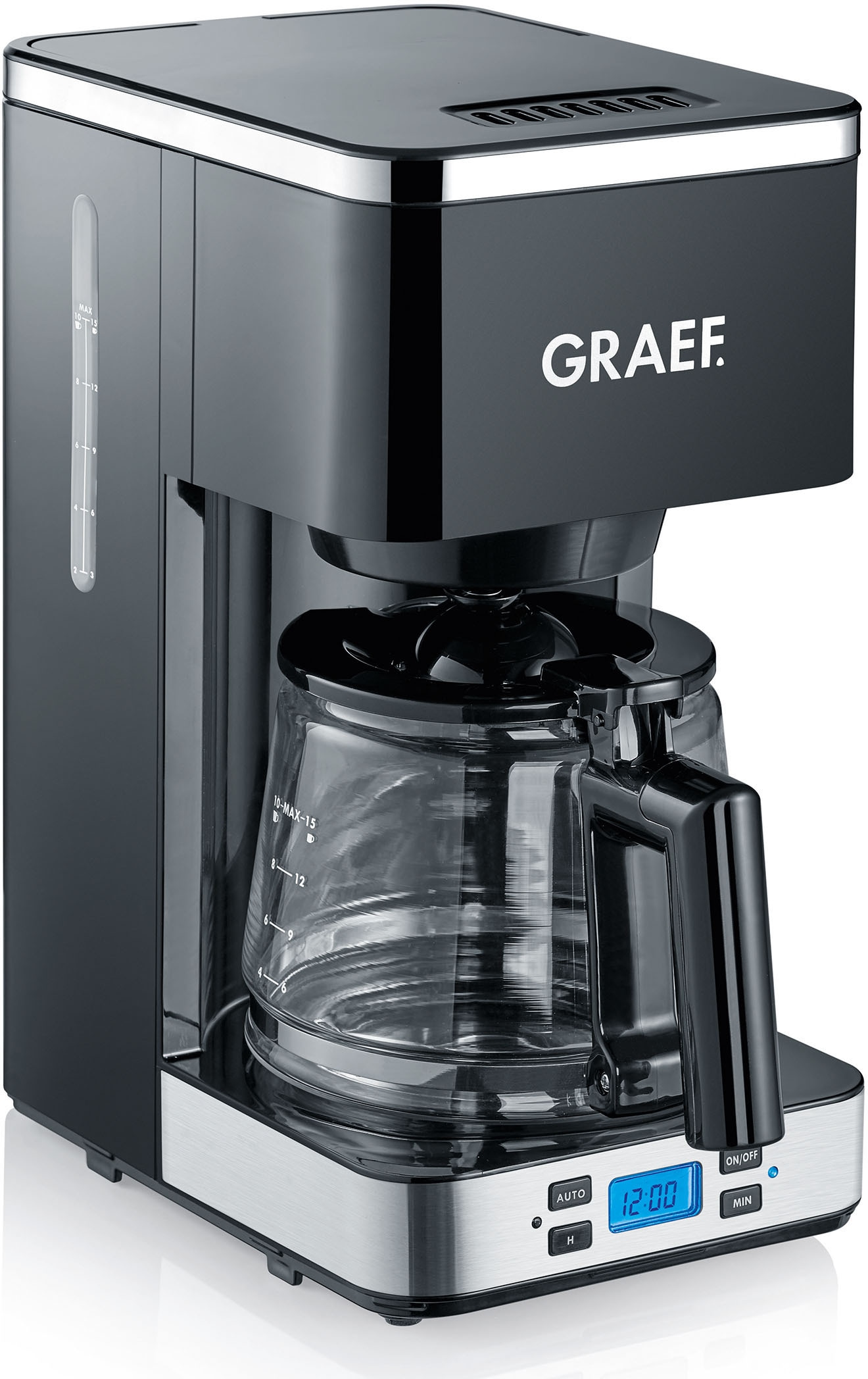 Graef Filterkaffeemaschine »FK 502«, 1,25 l Kaffeekanne, Korbfilter, 1x4, mit Timer und Glaskanne