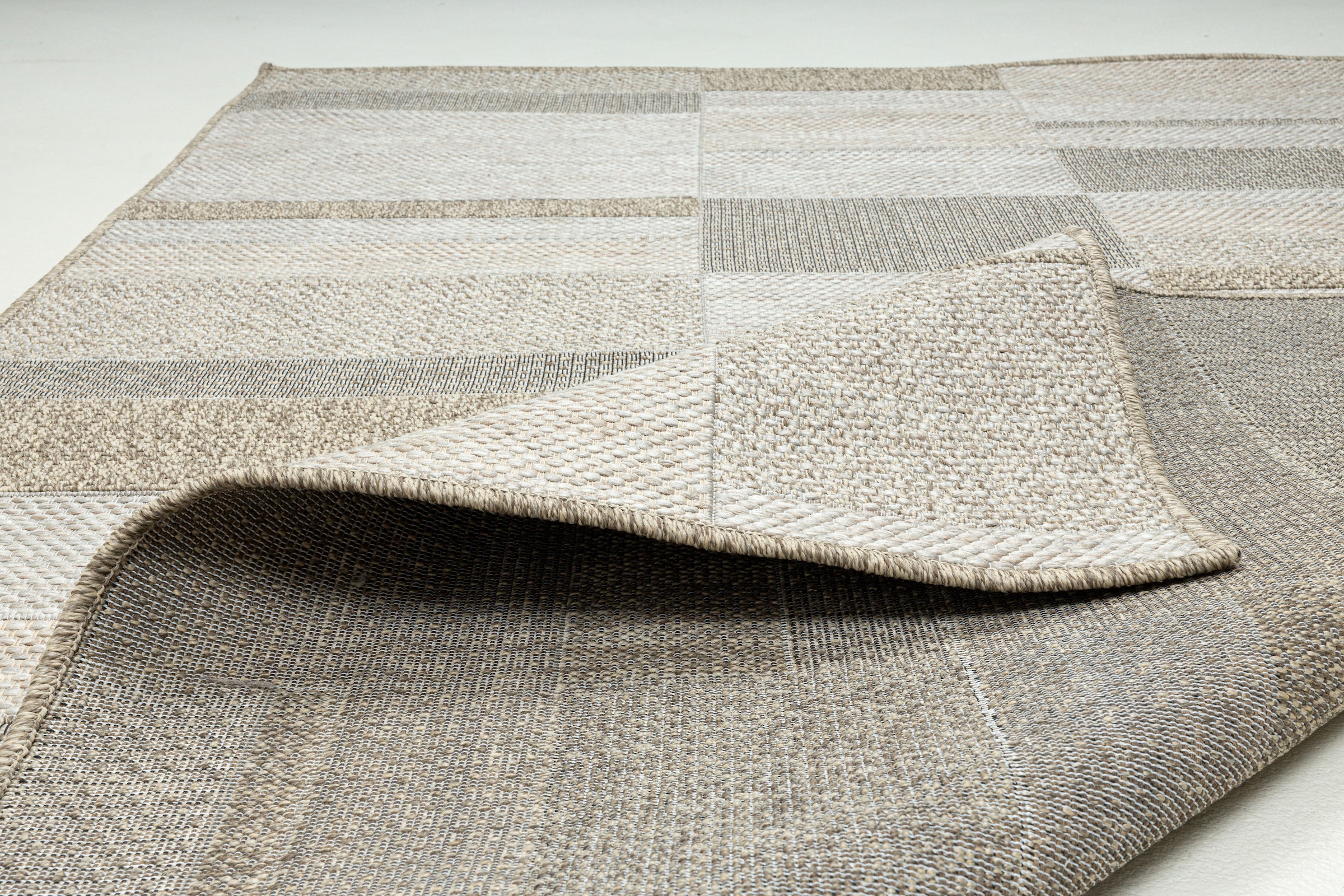 Gino Falcone Teppich »Mariella GF-135«, rechteckig, 6 mm Höhe, modernes Patchwork Design, meliert, In- und Outdoor geignet