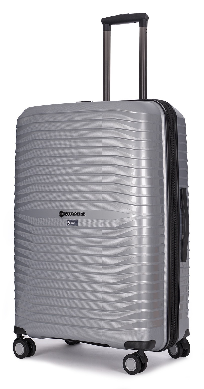 Stratic Trolley »BRIGHT+ Koffer L«, (1 St.), 4 Rollen, Hartschalenkoffer Trolley TSA-Zahlenschloss STRATIC CONNECT NFC-Chip