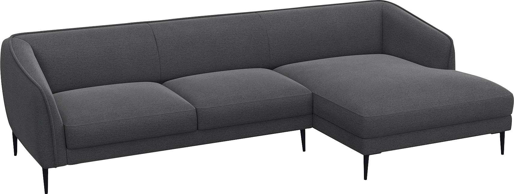 FLEXLUX Ecksofa »Belle Designsofa, L-Form, B/T 288/149 cm«, Skandinavisches Design, In hochwertiger Verarbeitung