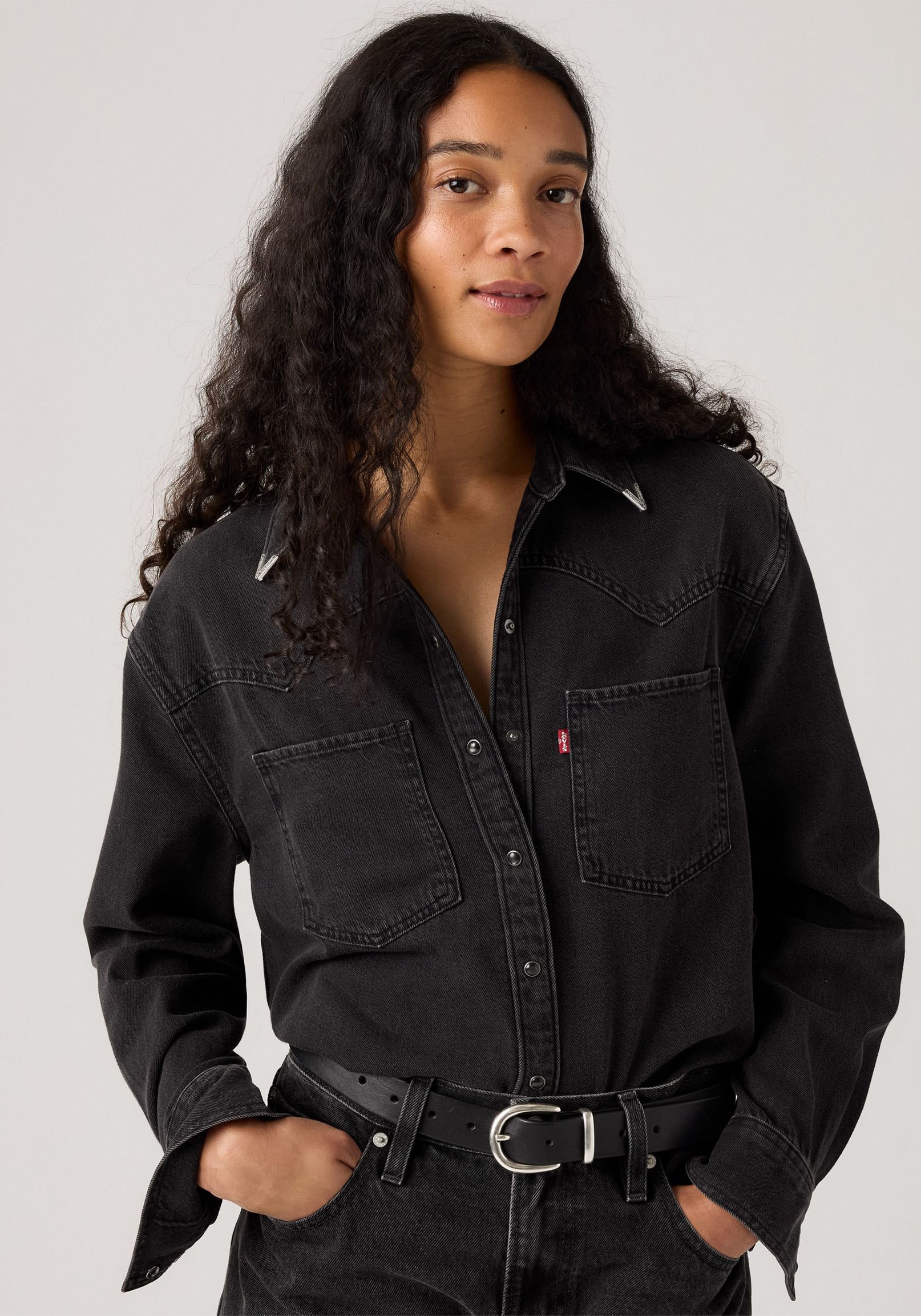 Levis Jeansbluse "TEODORA WESTERN SHIRT", mit Druckknöpfen günstig online kaufen